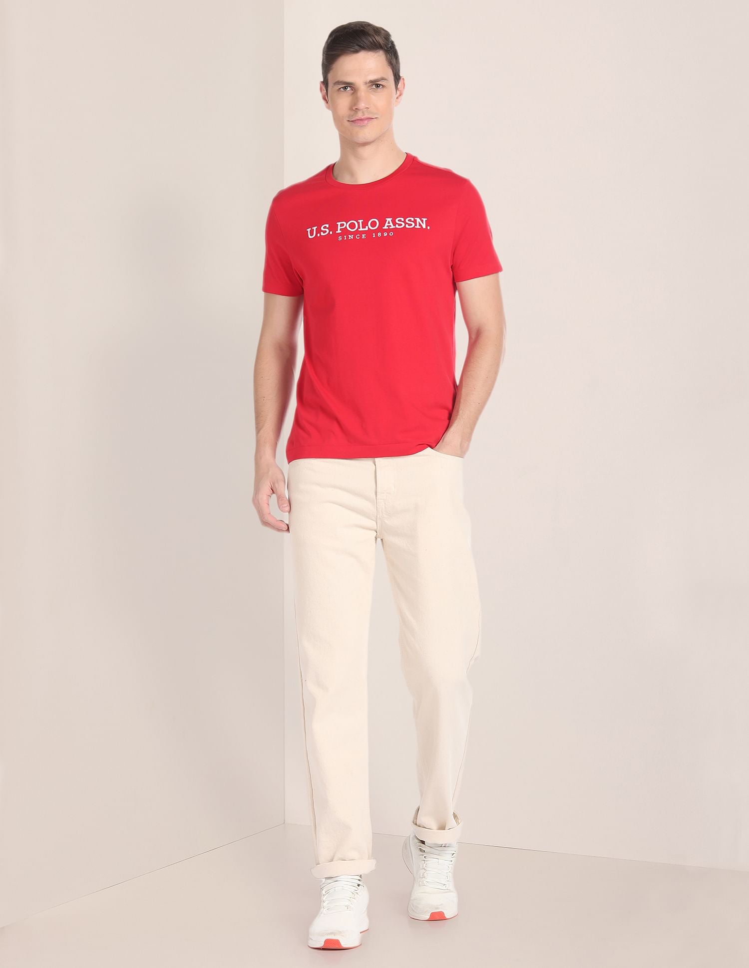 Brand Embroidered Cotton T-Shirt