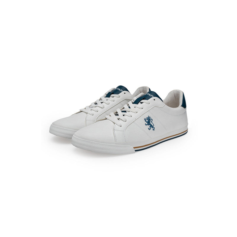 Men White & Multi Sneakers