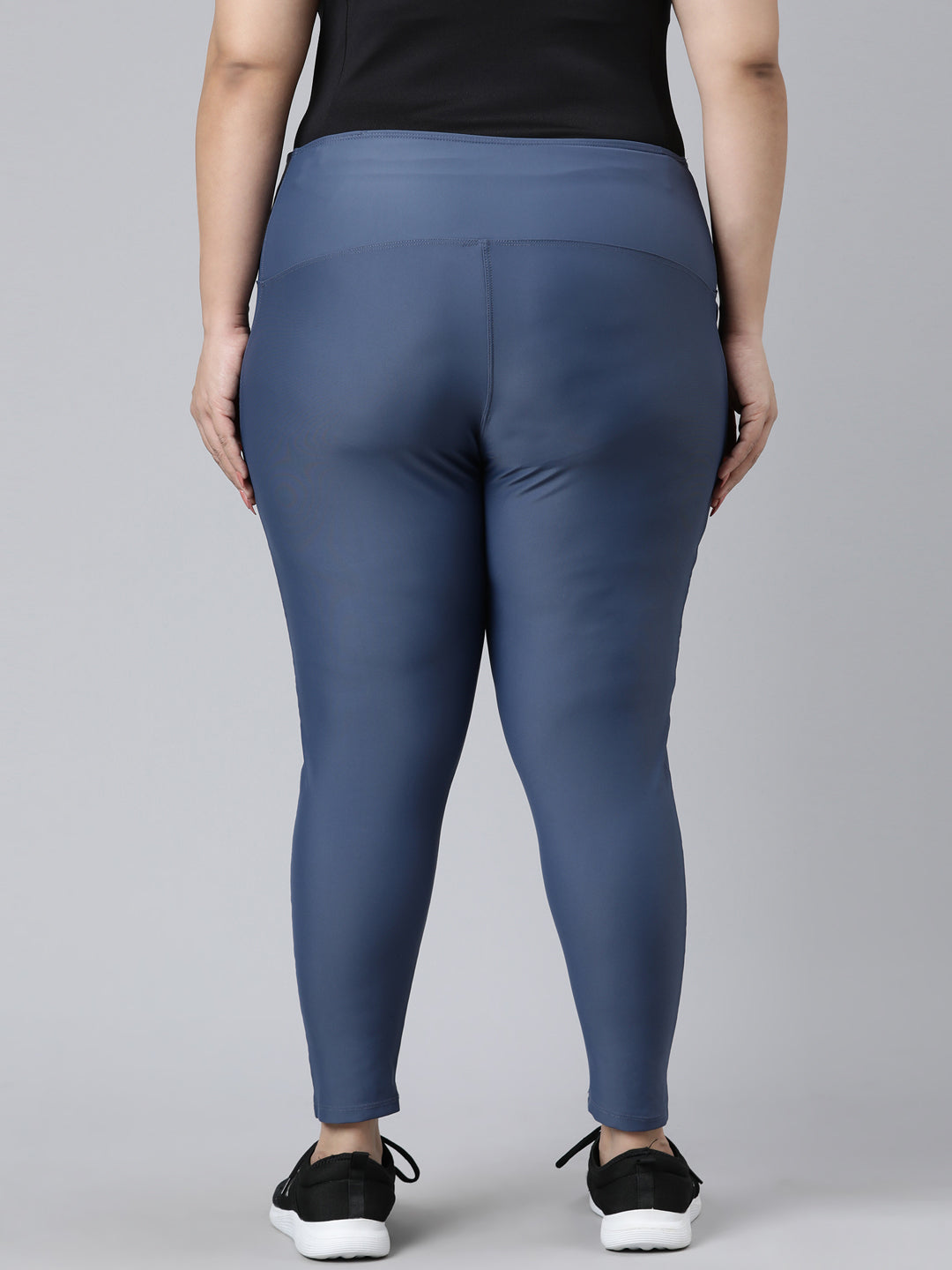 Jeans Blue Nylon Stretch Training Tights