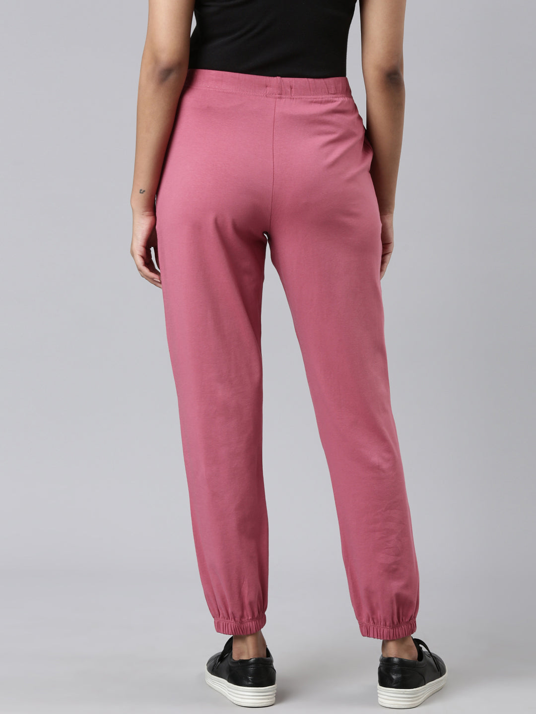 Light Wine Cotton Stretch Casual Joggers