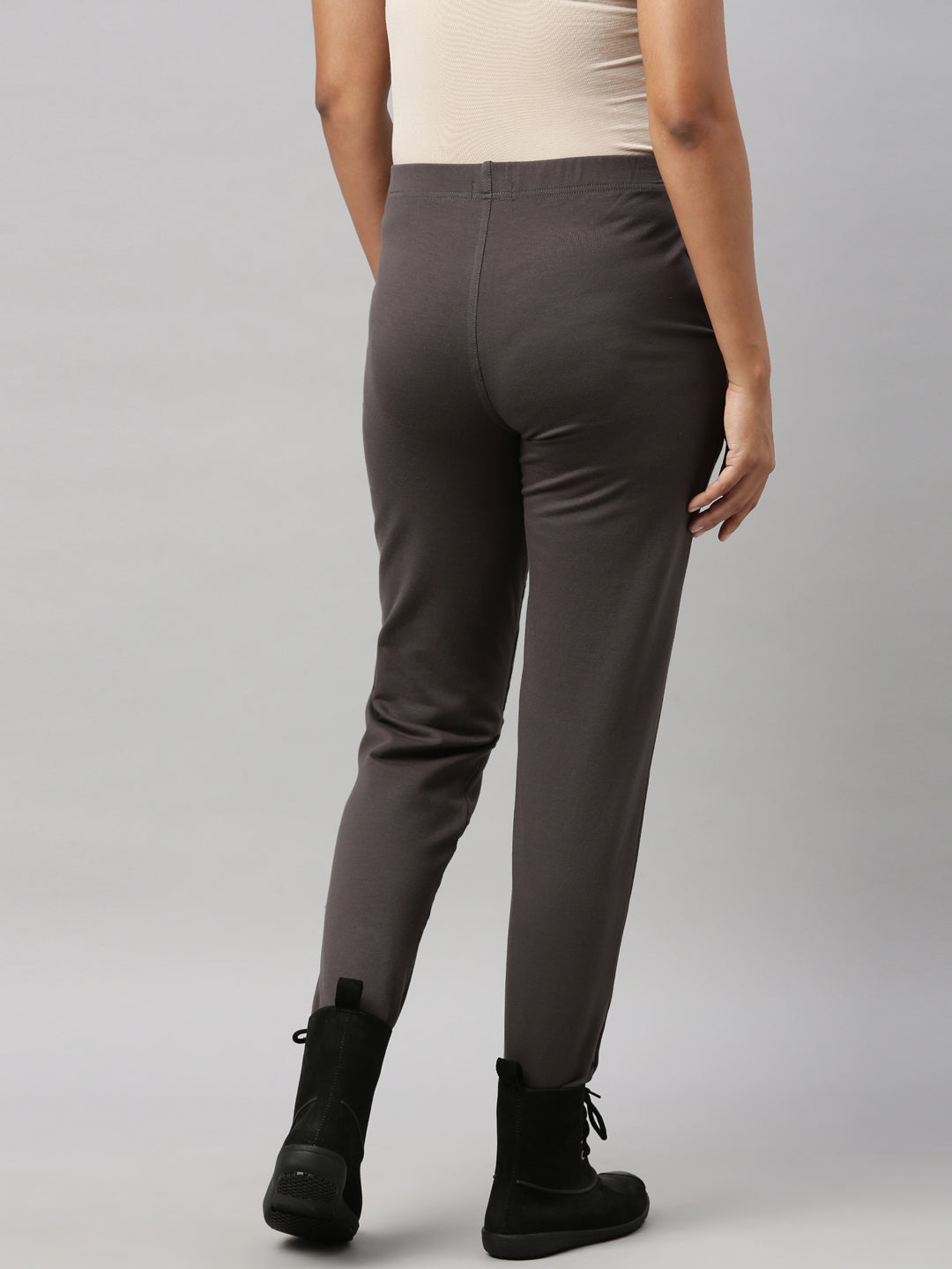 Silver Grey Fleece Warm Kurti Pants