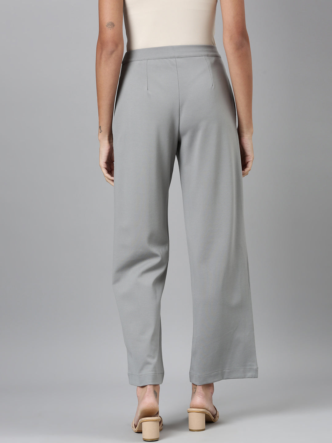 Dusty Green Roma Ponte Wide Pants