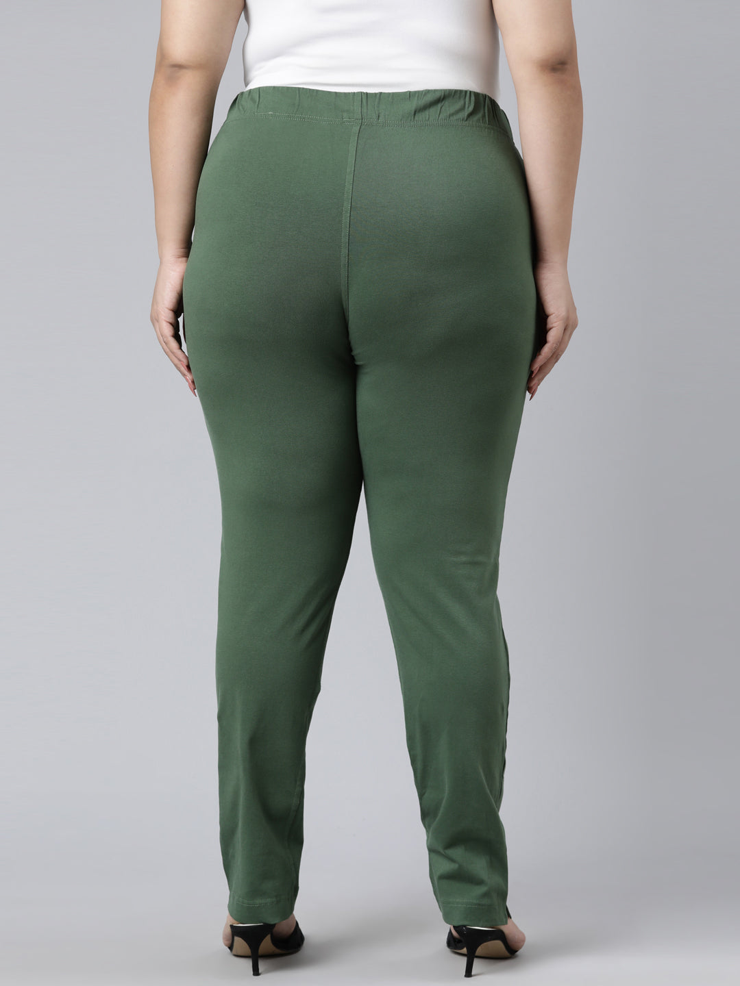 Evergreen Cotton Stretch Kurti Pants