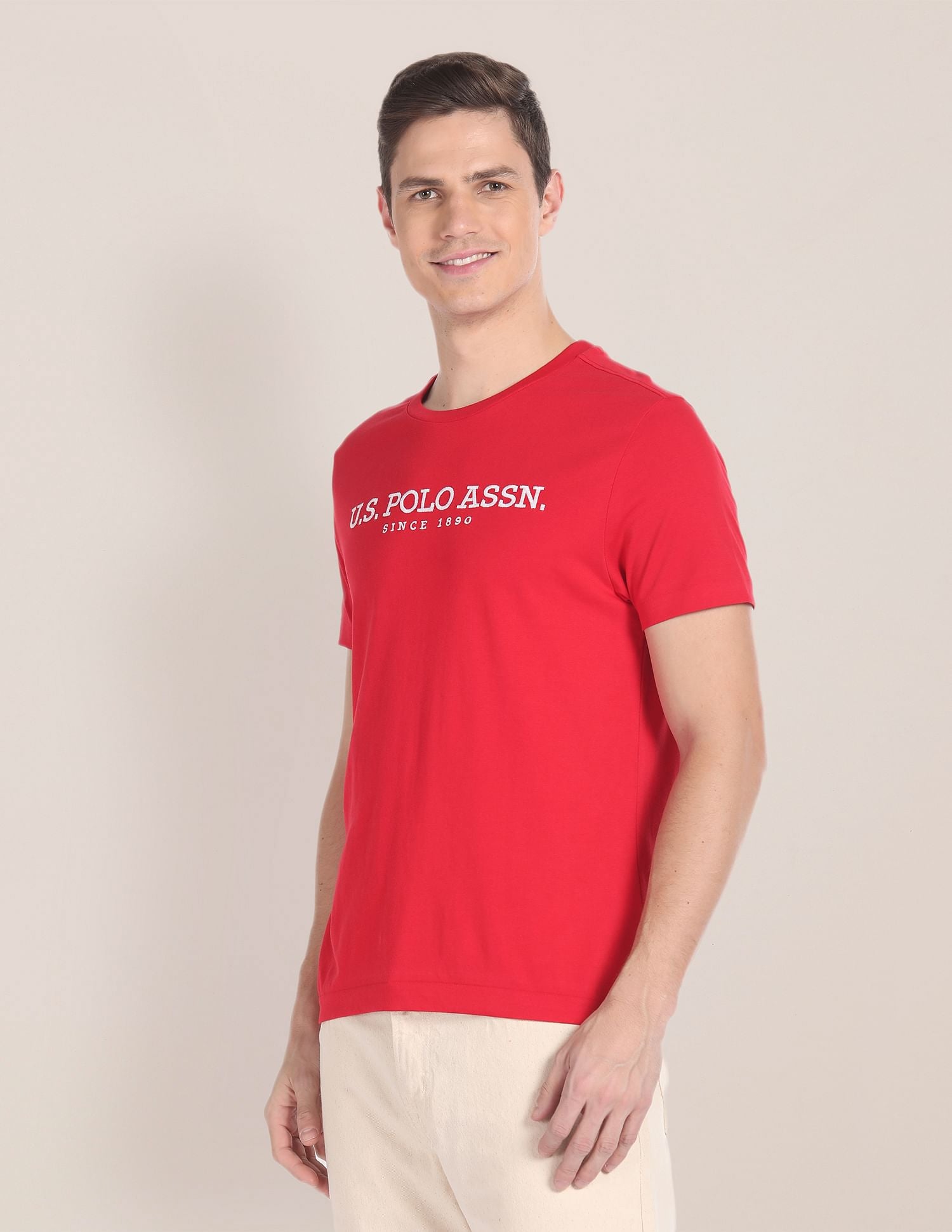 Brand Embroidered Cotton T-Shirt