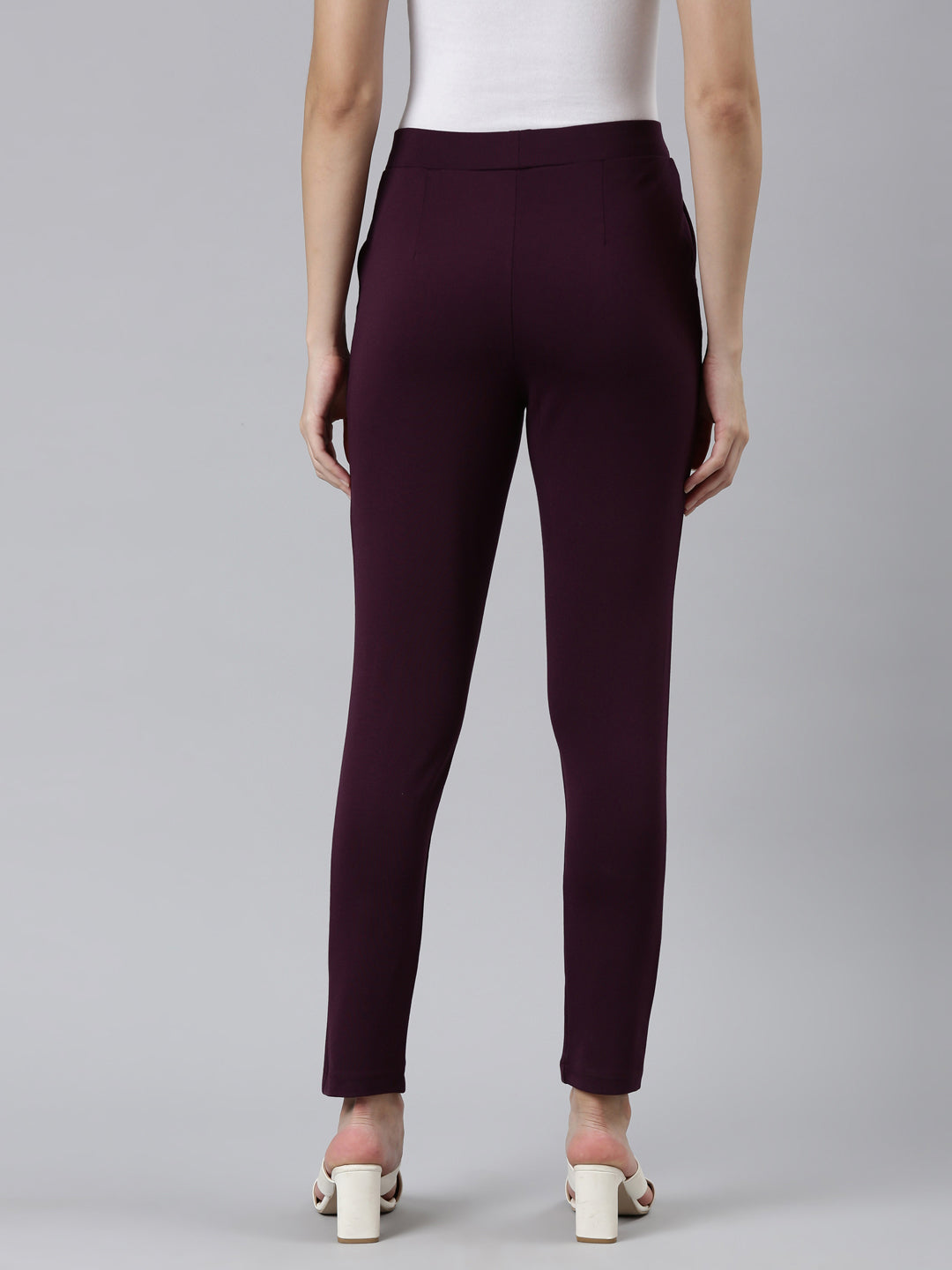 Dark Wine Roma Ponte Pants