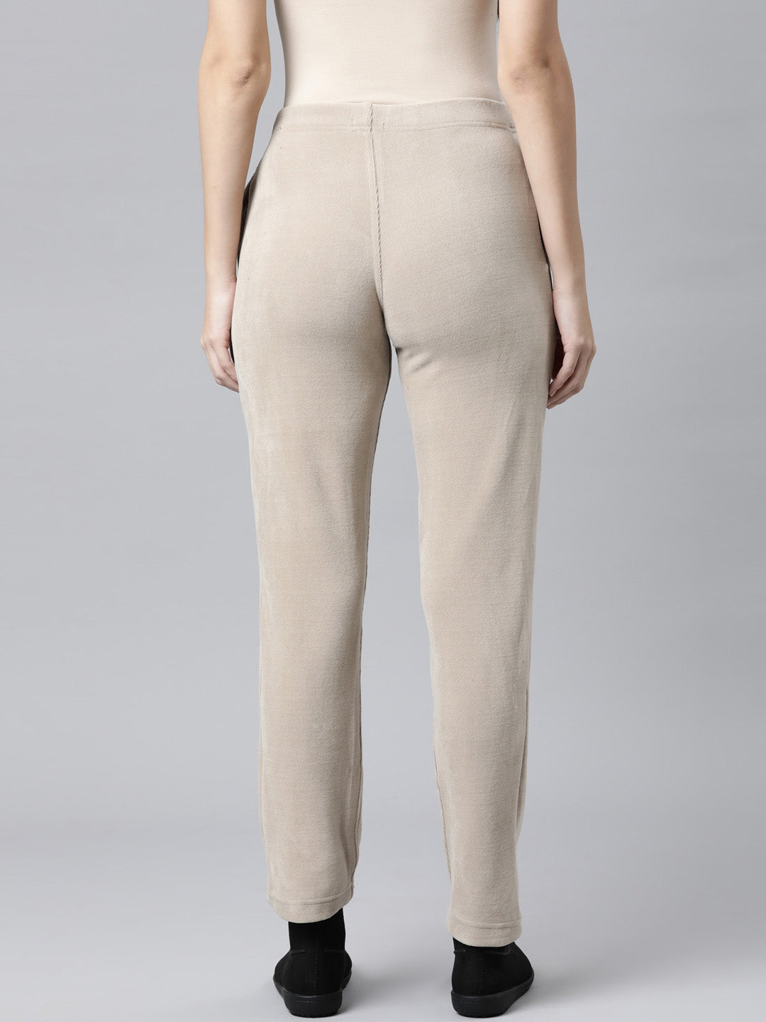Beige Velour Ultra Warm Pants