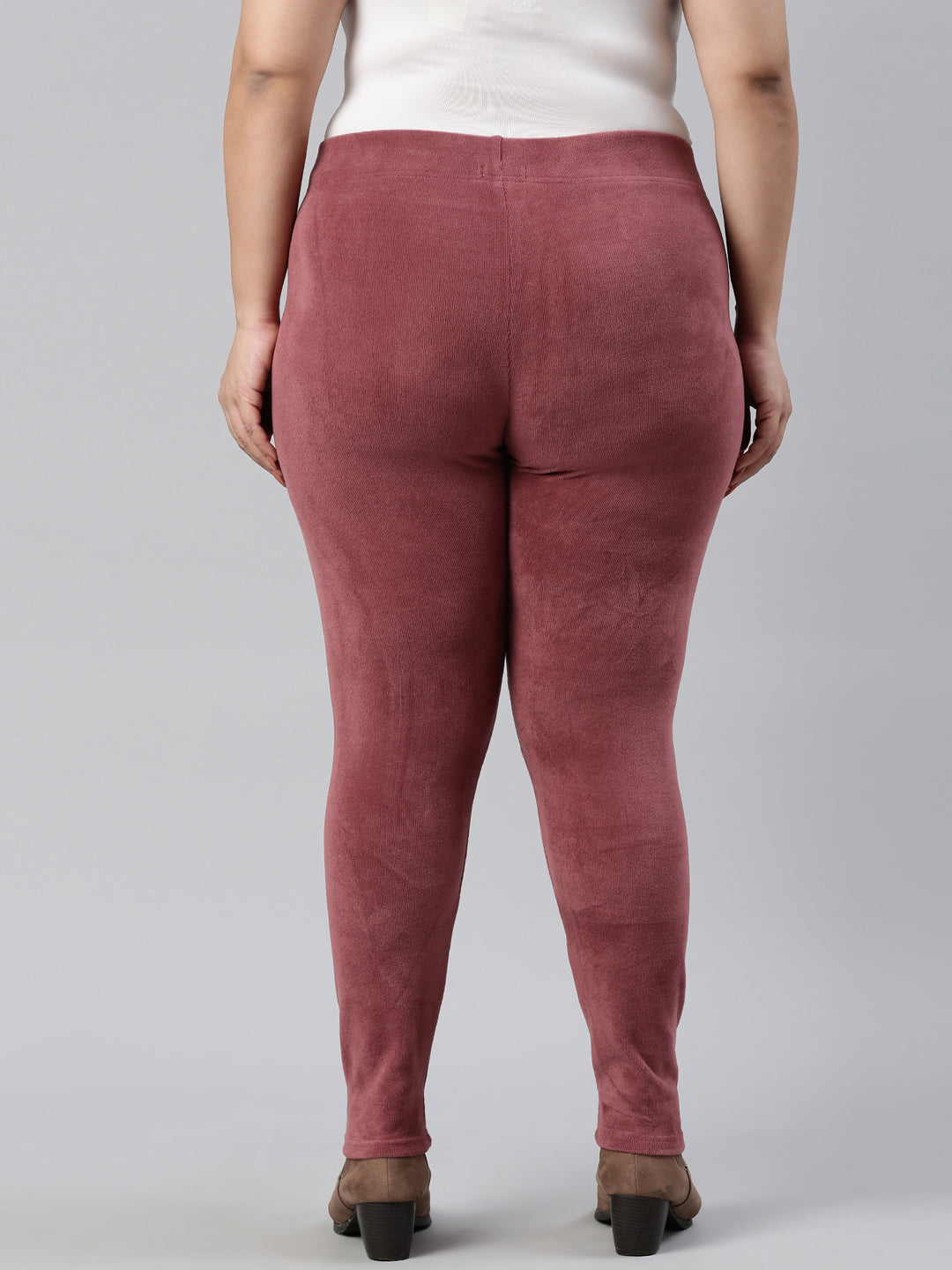 Light Wine Velour Ultra Warm Leggings