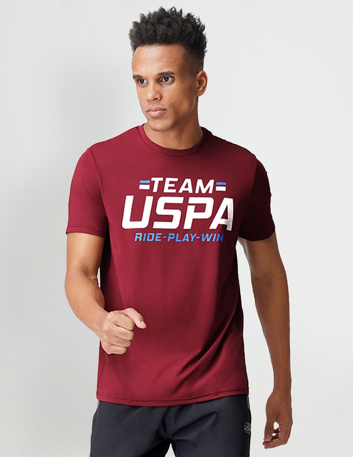 USPA Innerwear Brand Print Crew Neck I713 Lounge T-Shirt - Pack Of 1