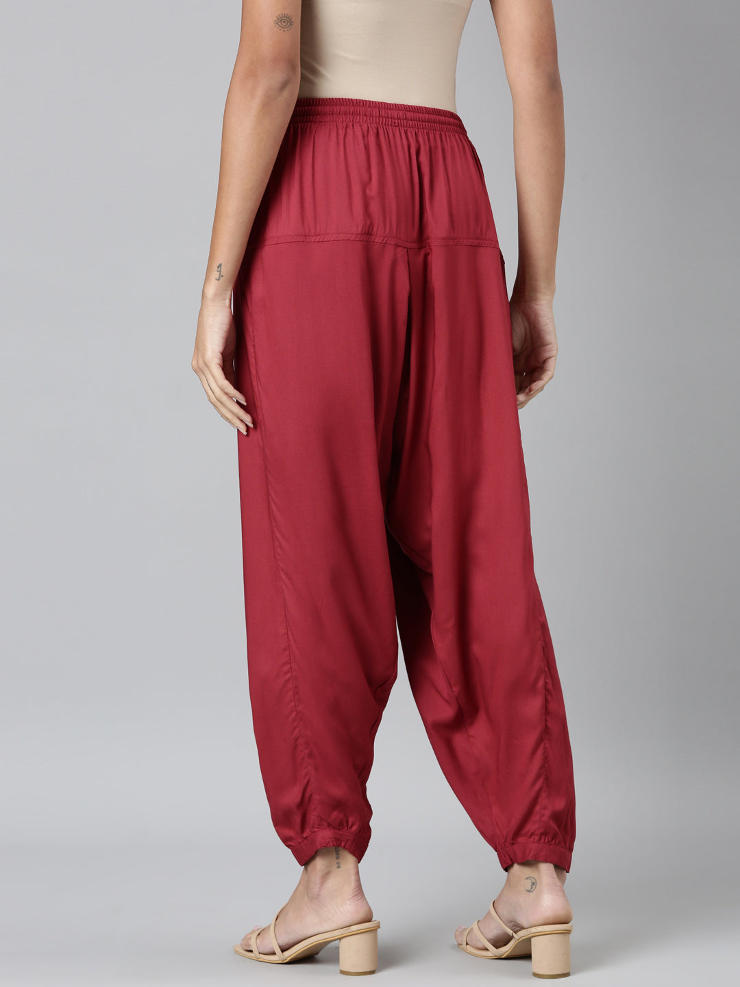 Cherry Woven Viscose Harem Pant