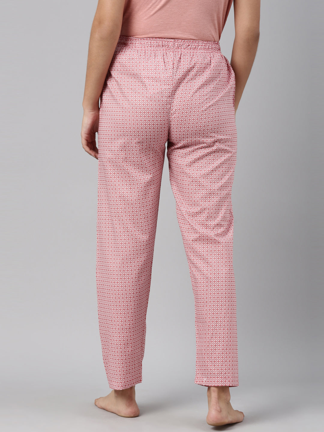 Coral Cotton Woven Printed Lounge Pants