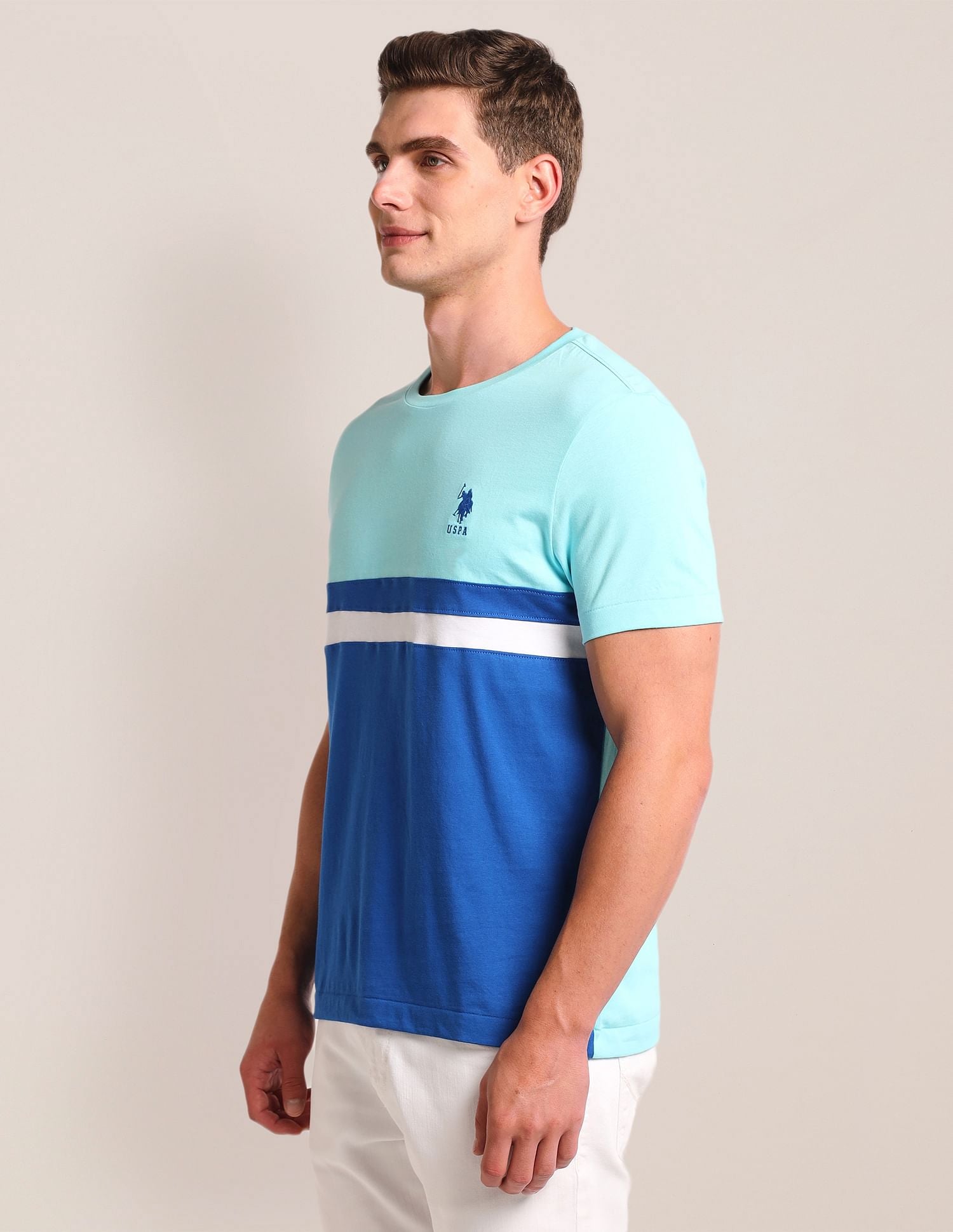 U.S. Polo Assn. Colour Block Slim Fit T-Shirt