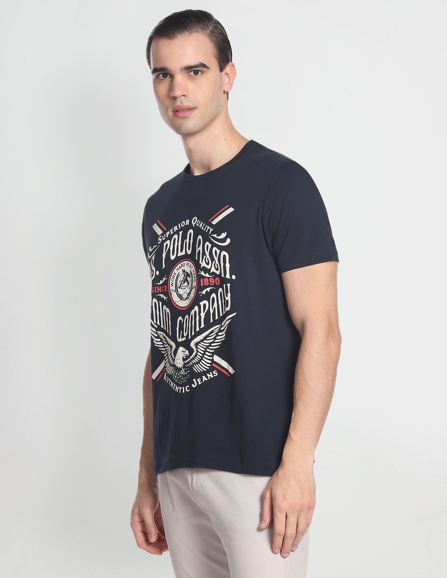 U.S. Polo Assn. Denim Co. Brand Print Slim Fit T-Shirt