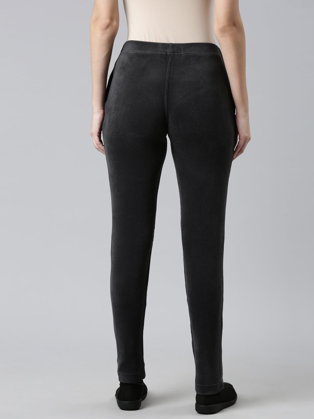 Silver Grey Velour Ultra Warm Pants