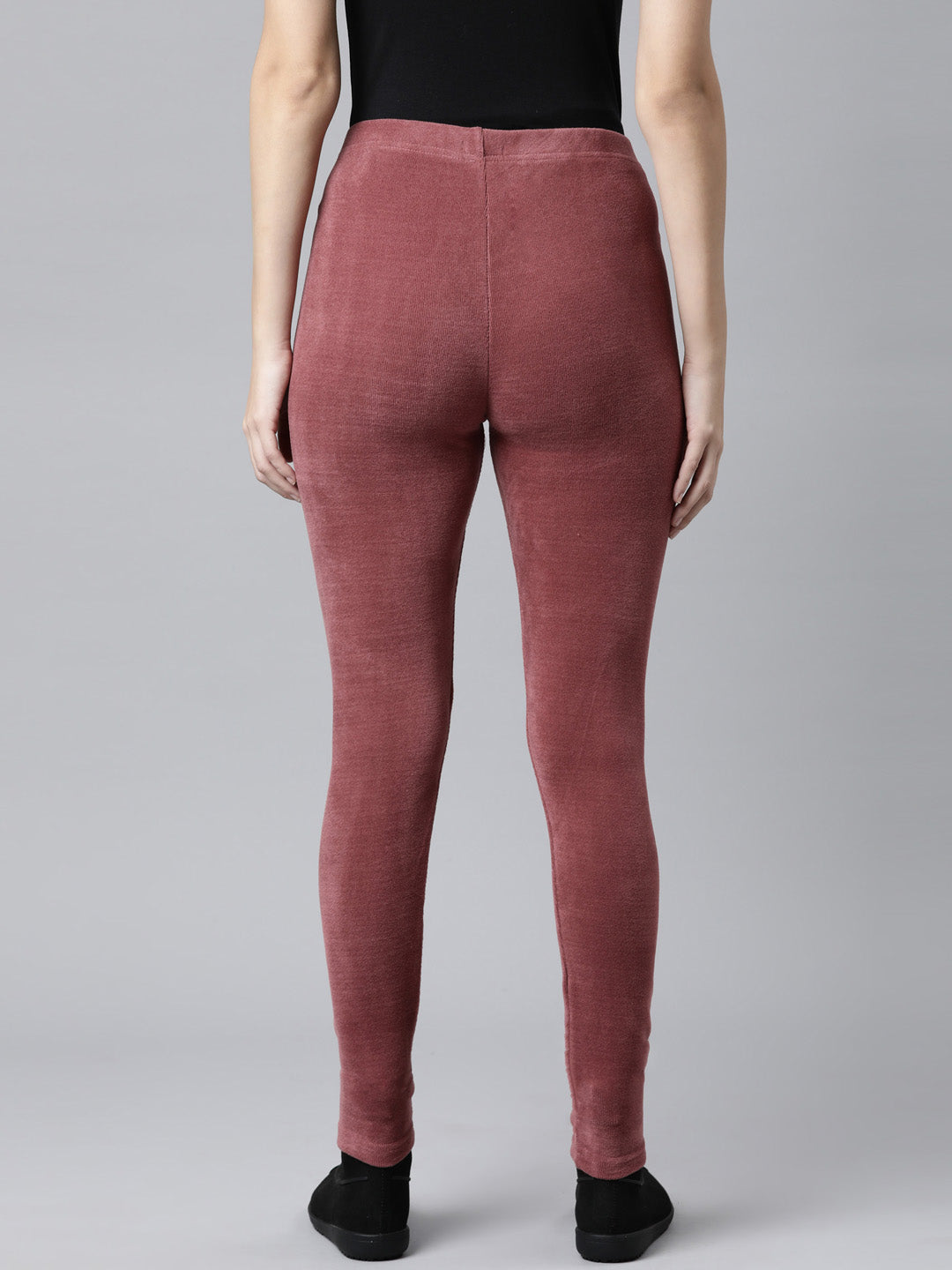 Light Wine Velour Ultra Warm Leggings