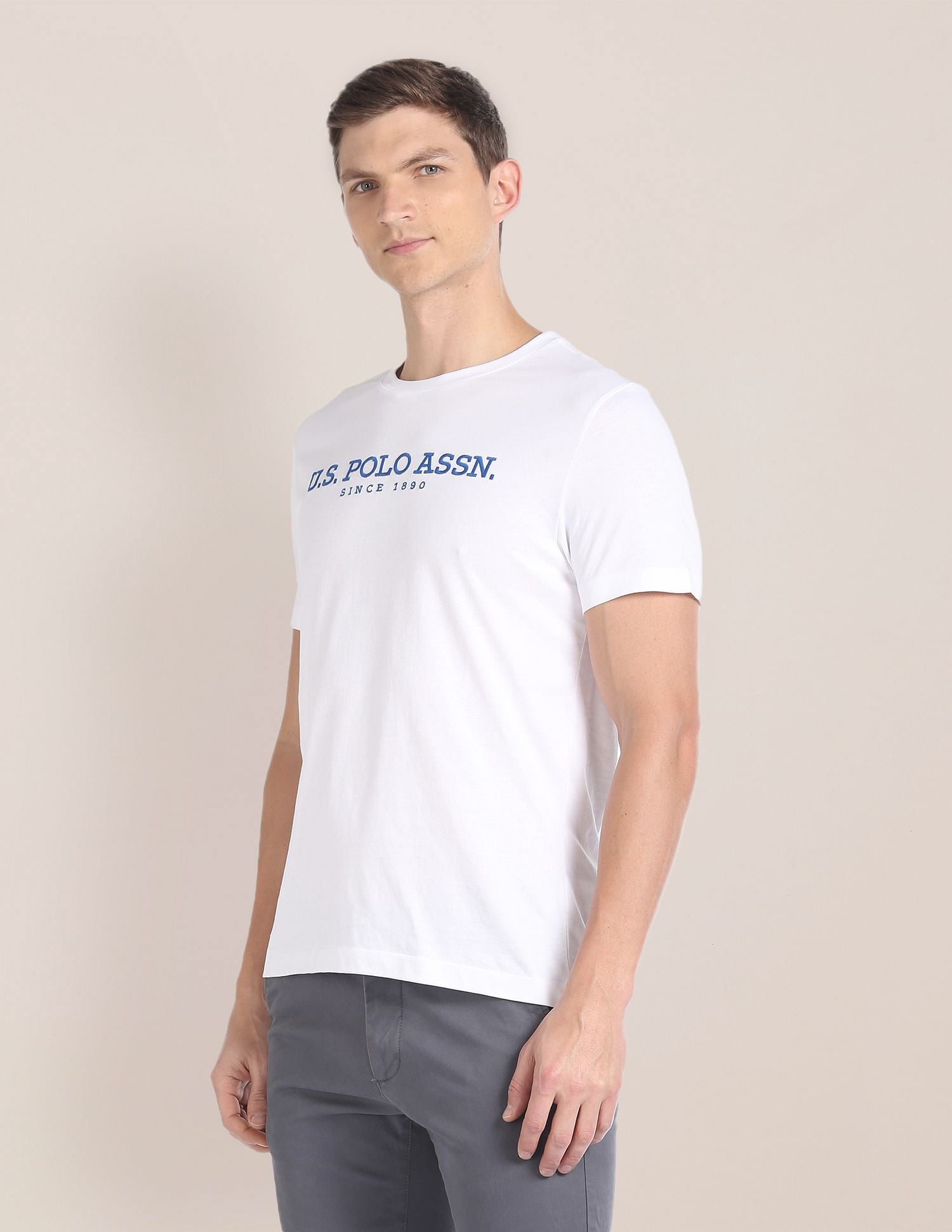 U.S. Polo Assn. Denim Co. Crew Neck Brand Embroidered T-Shirt