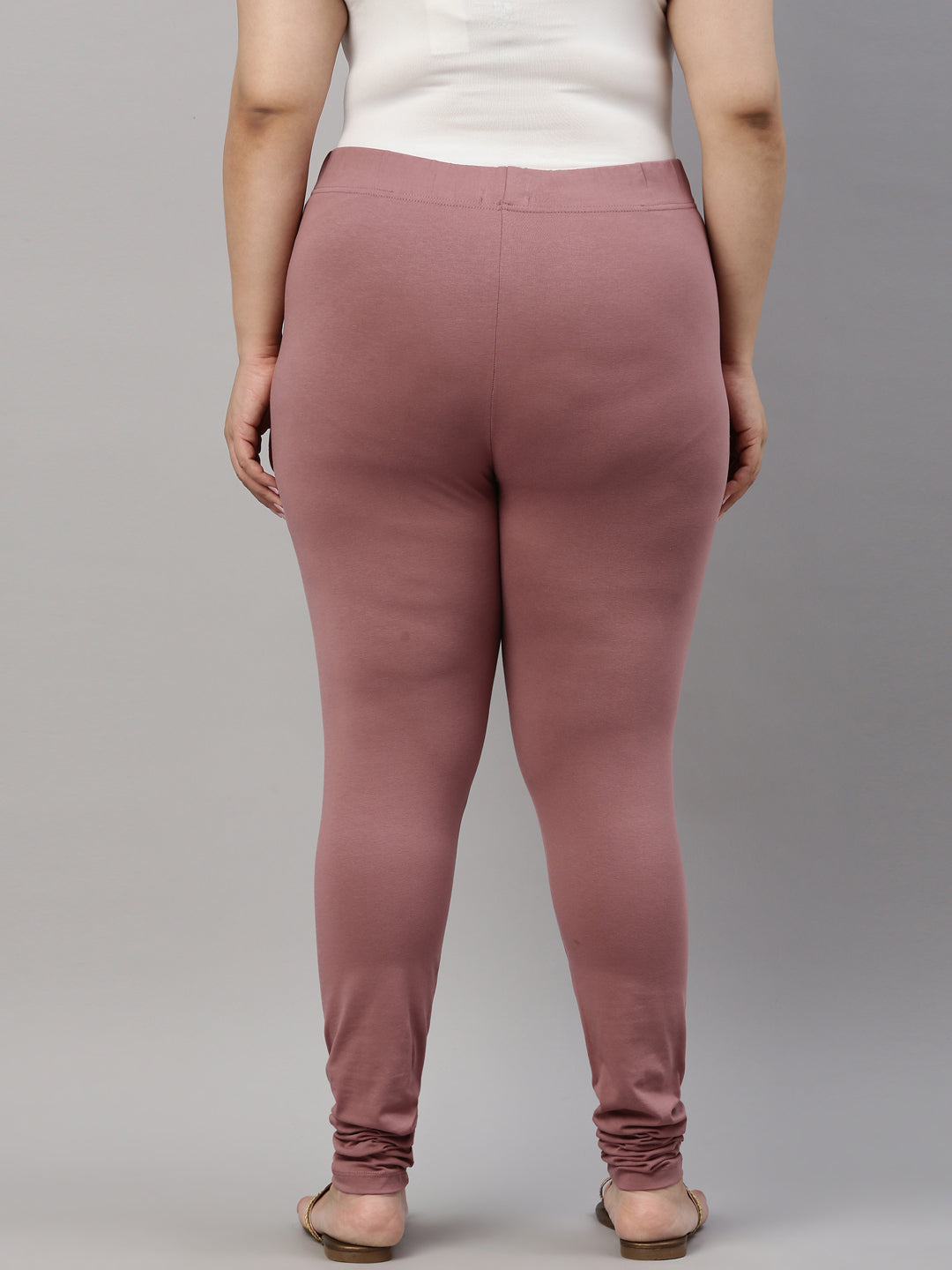 Dusty Voilet Cotton Stretch Churidar