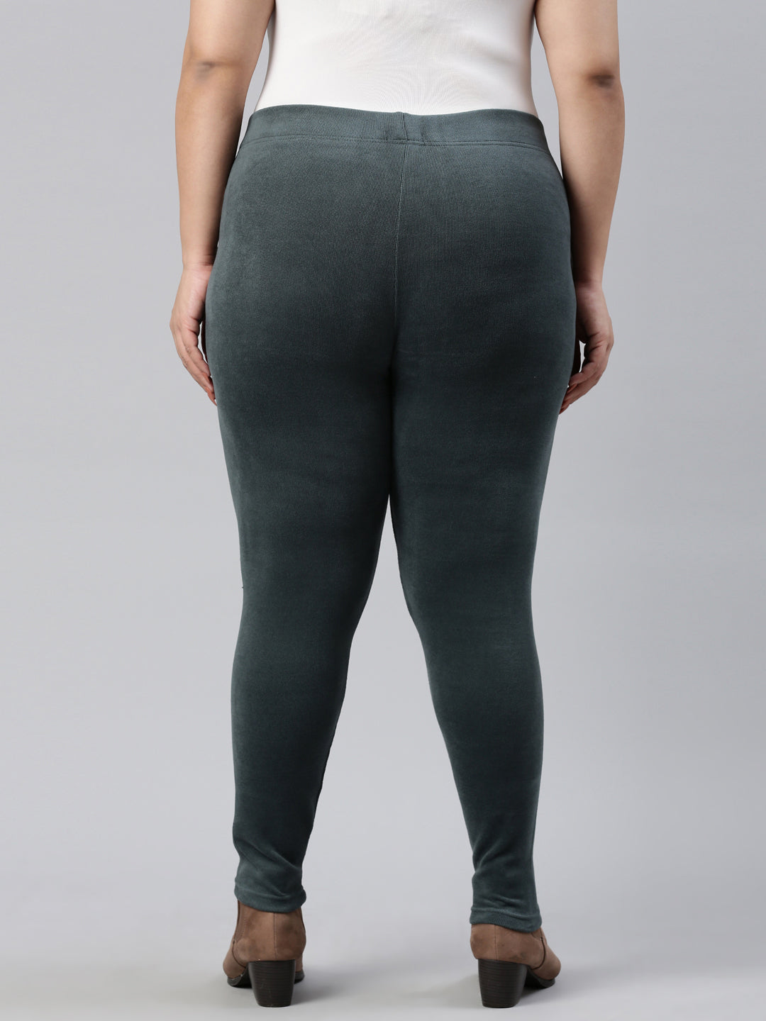 Olive Green Velour Ultra Warm Pants