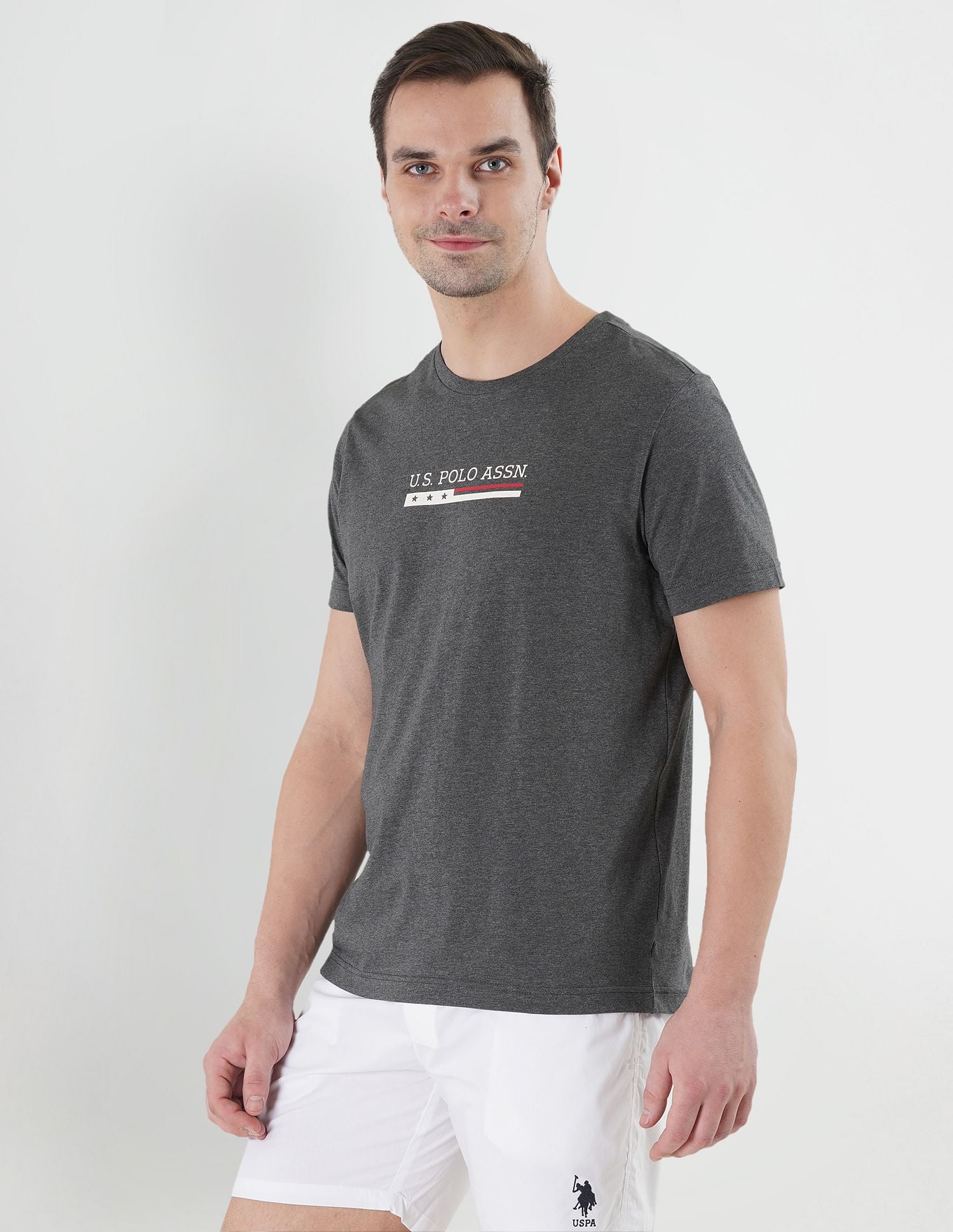 USPA Innerwear Crew Neck Brand Print LE001 Lounge T-Shirt - Pack Of 1