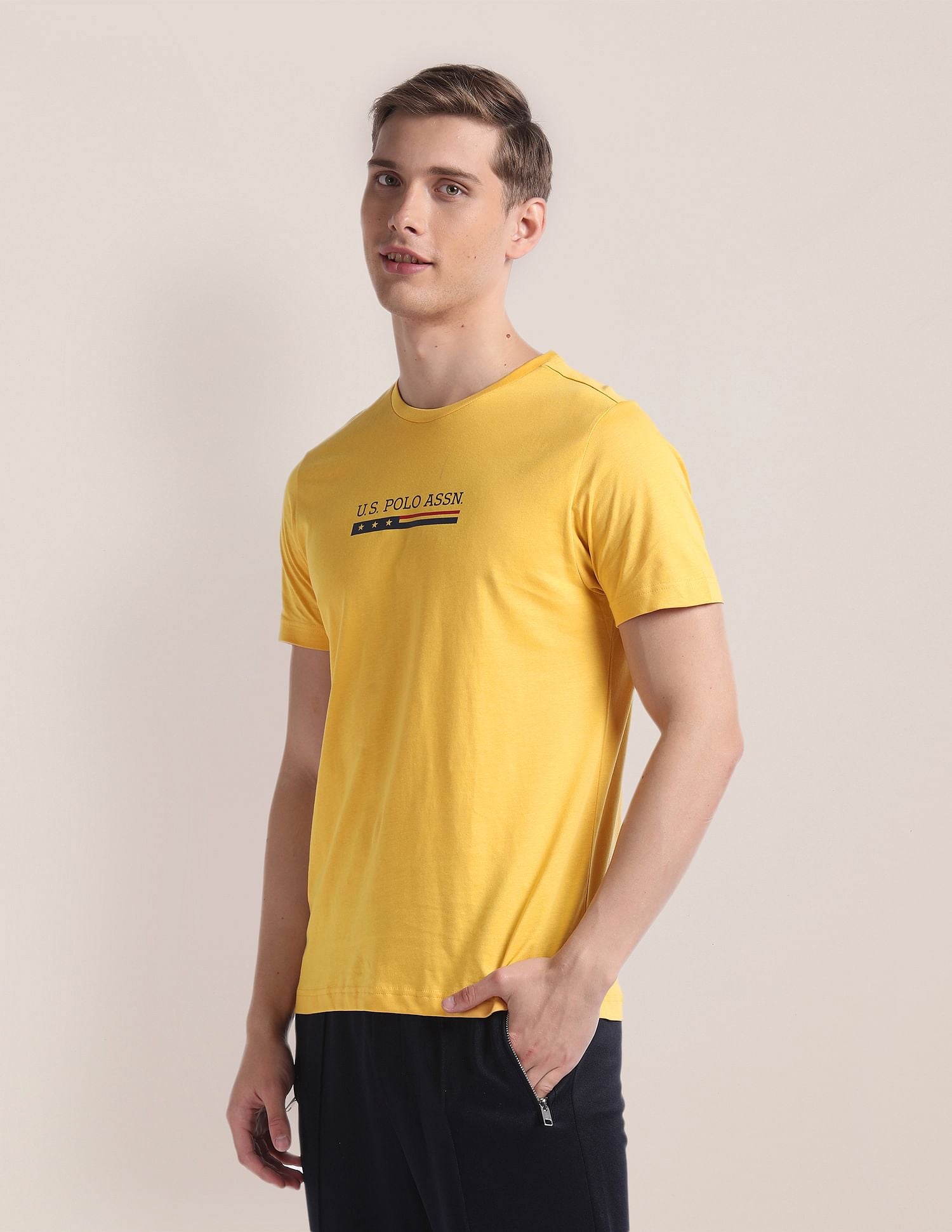 Crew Neck Brand Print LE001 Lounge T-Shirt - Pack Of 1