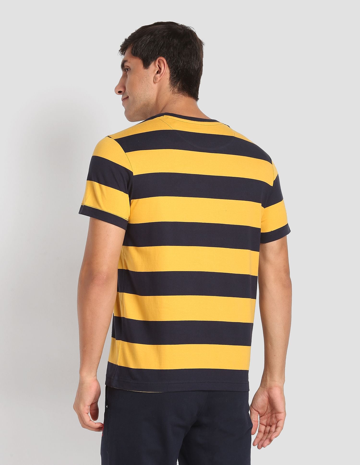 USPA Innerwear Crew Neck Striped I688 Lounge T-Shirt - Pack Of 1
