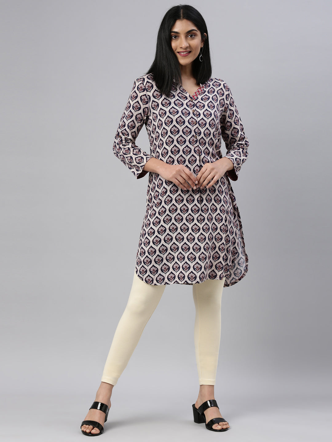 Banana Cotton Stretch Ankle Length Leggings