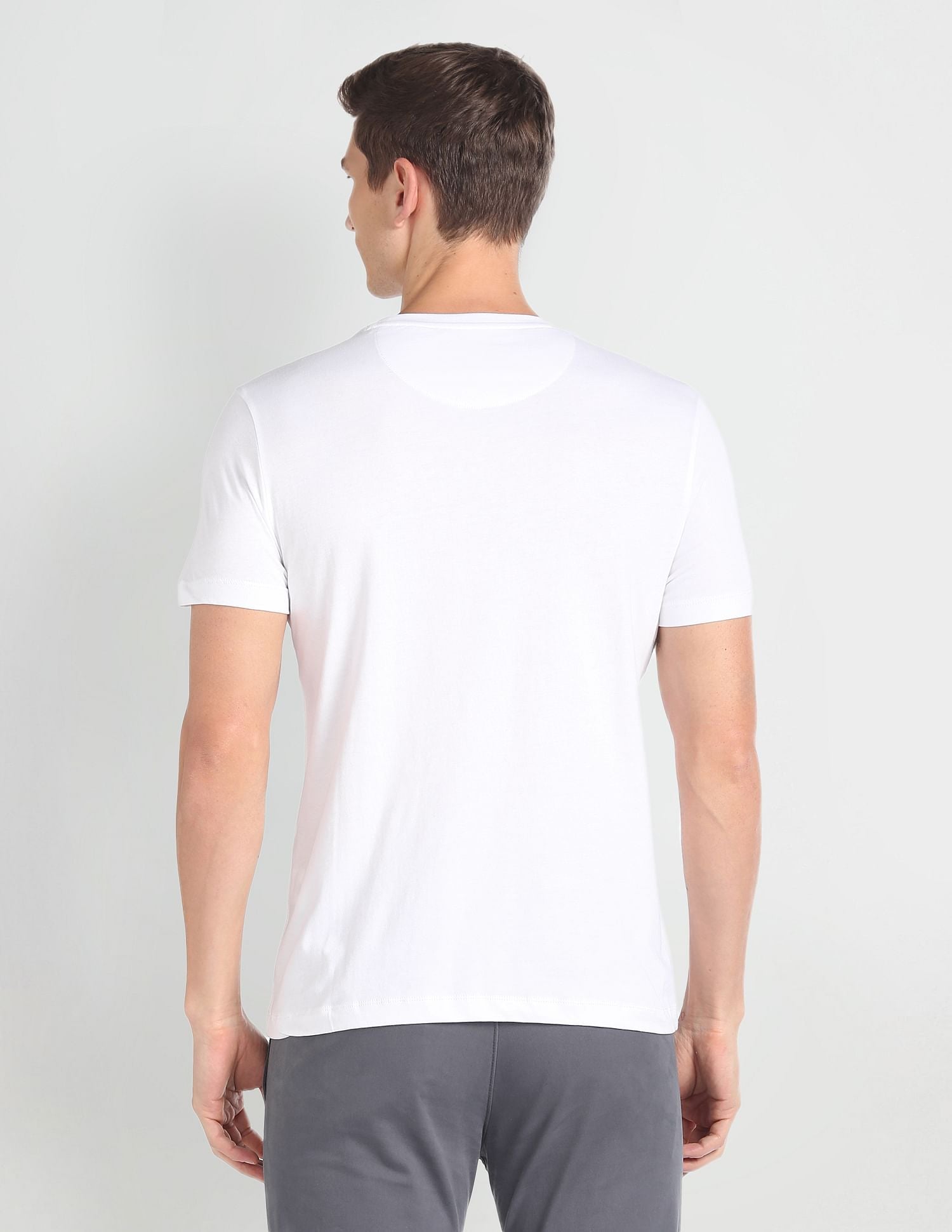 Graphic Print Muscle Fit T-Shirt