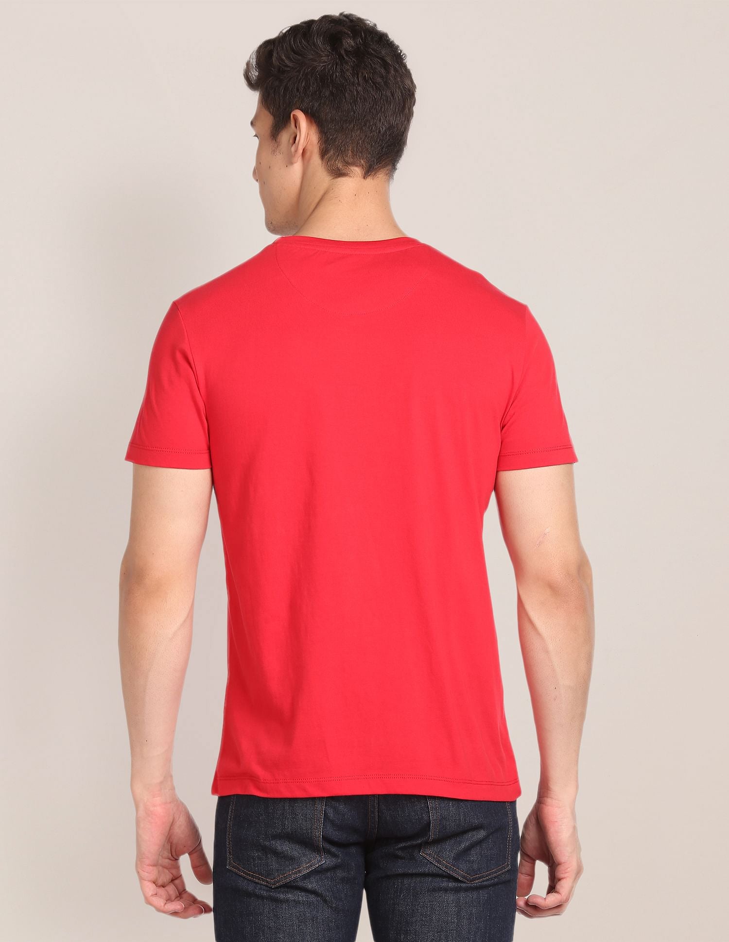 U.S. Polo Assn. Brand Embroidered Cotton T-Shirt