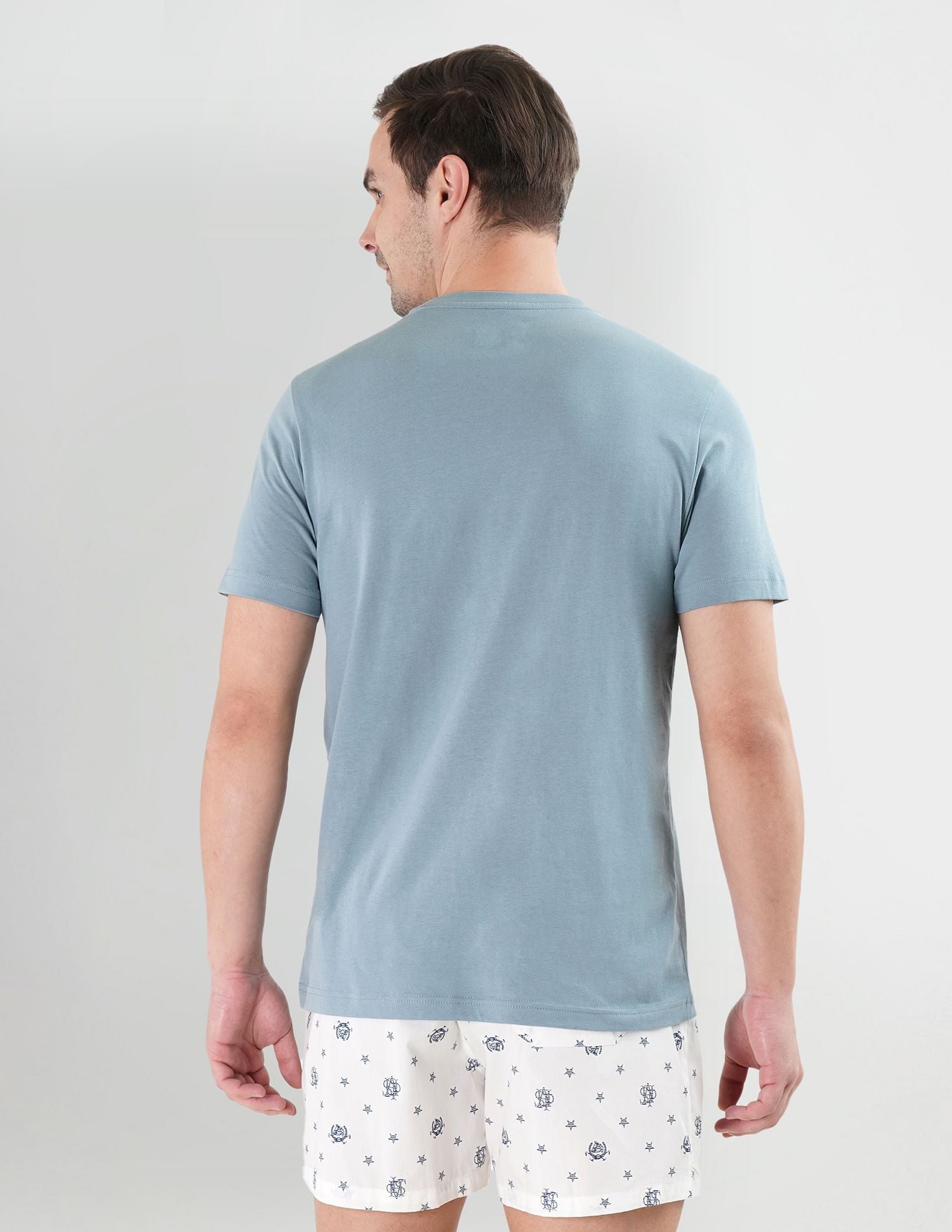 Crew Neck Brand Print LE001 Lounge T-Shirt - Pack Of 1