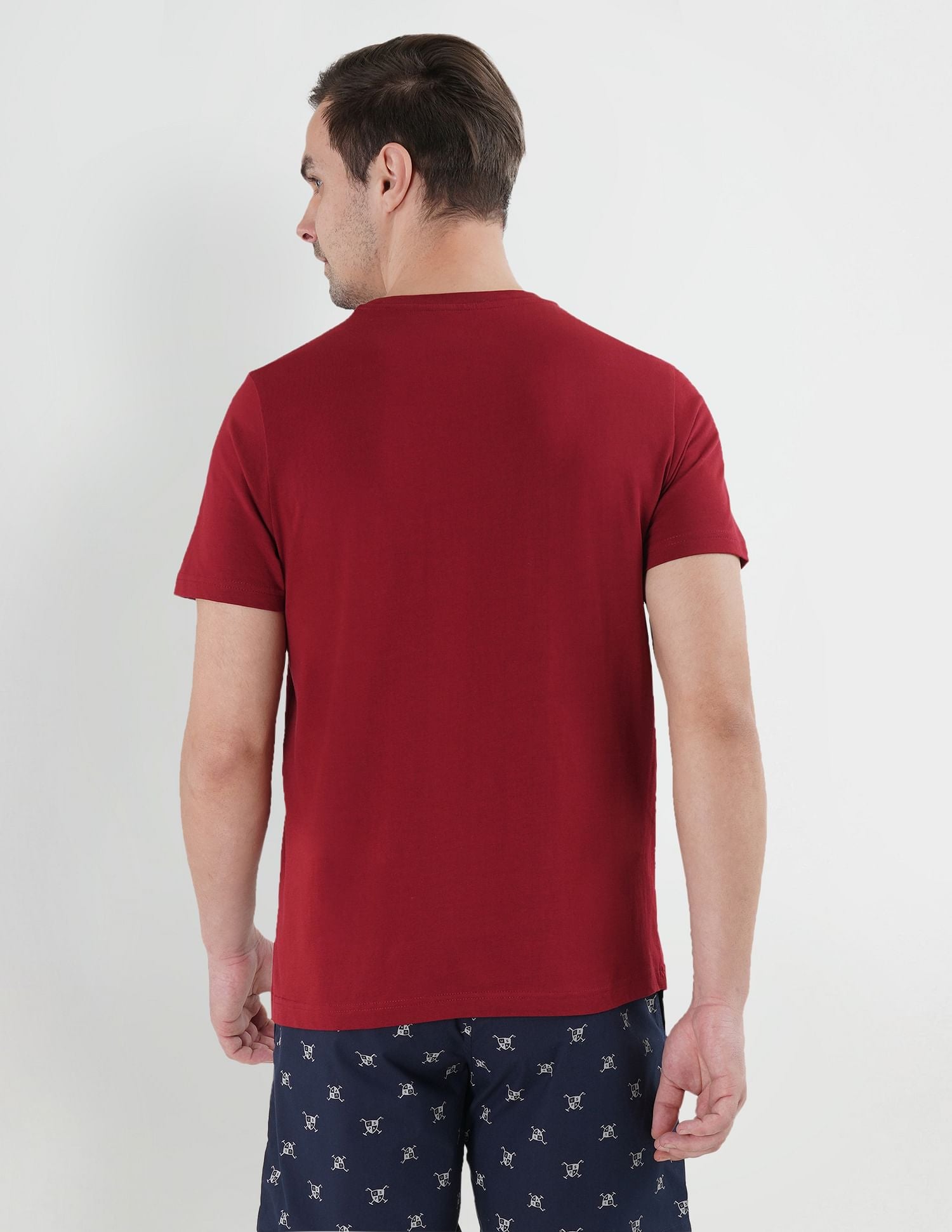 USPA Innerwear Crew Neck Brand Print LE001 Lounge T-Shirt - Pack Of 1
