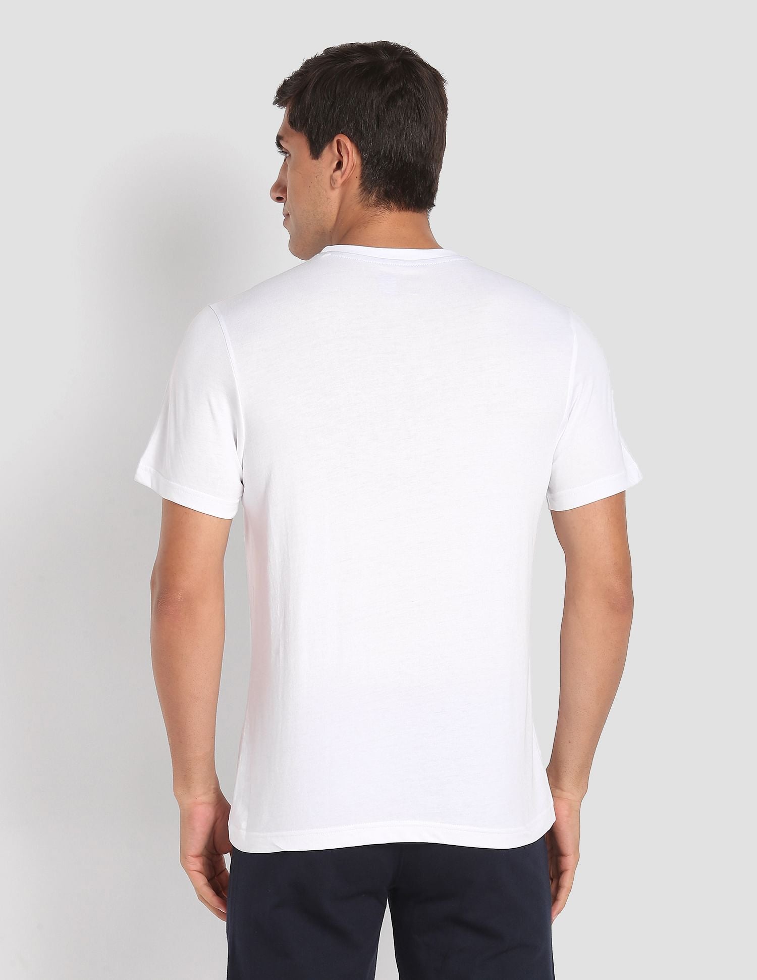 USPA Innerwear Crew Neck Colour Block I681 Lounge T-Shirt - Pack Of 1
