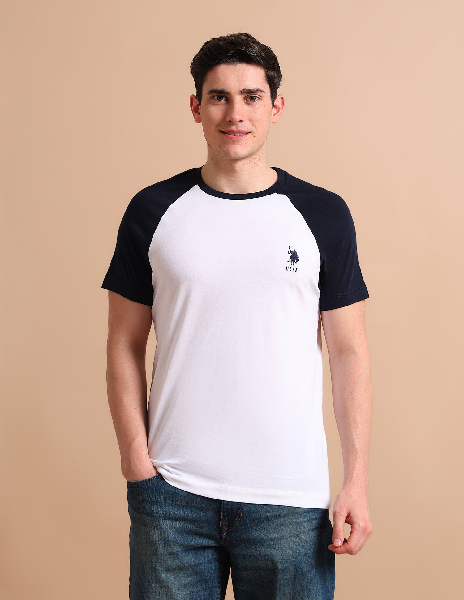 U.S. Polo Assn. Varsity Colour Block T-Shirt
