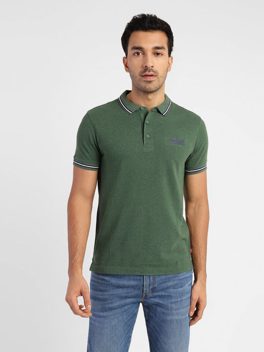 Men's Solid Polo T-shirt