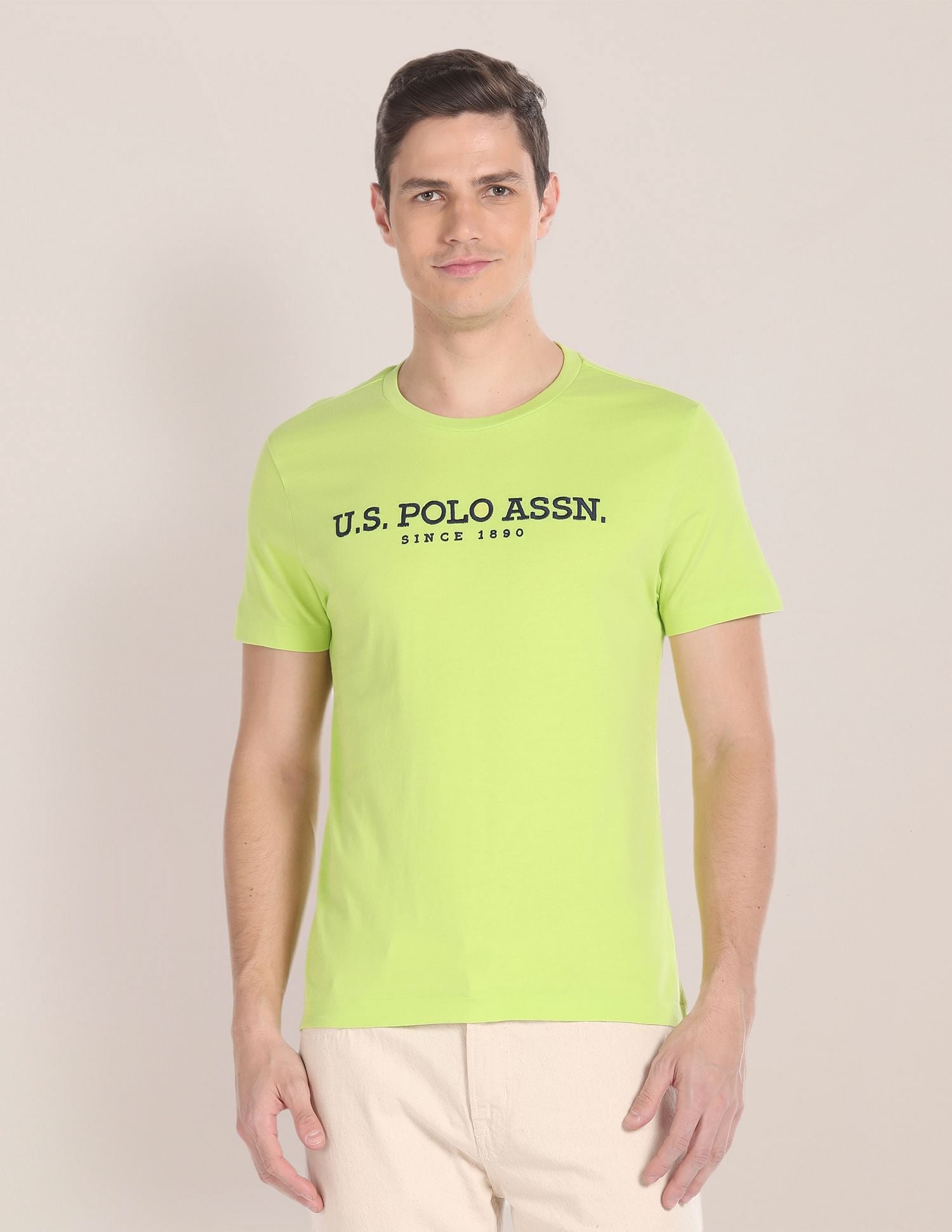 Brand Embroidered Cotton T-Shirt
