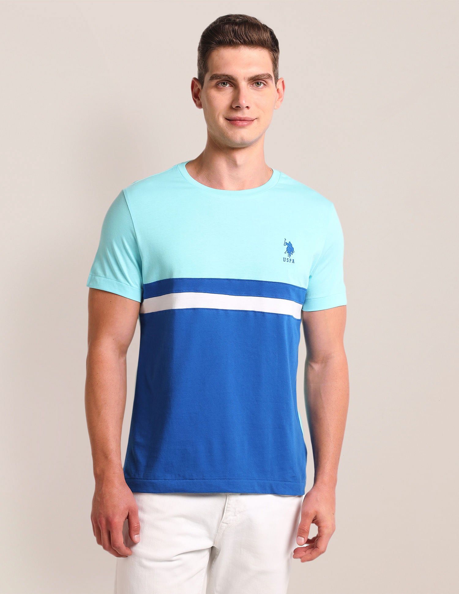 U.S. Polo Assn. Colour Block Slim Fit T-Shirt
