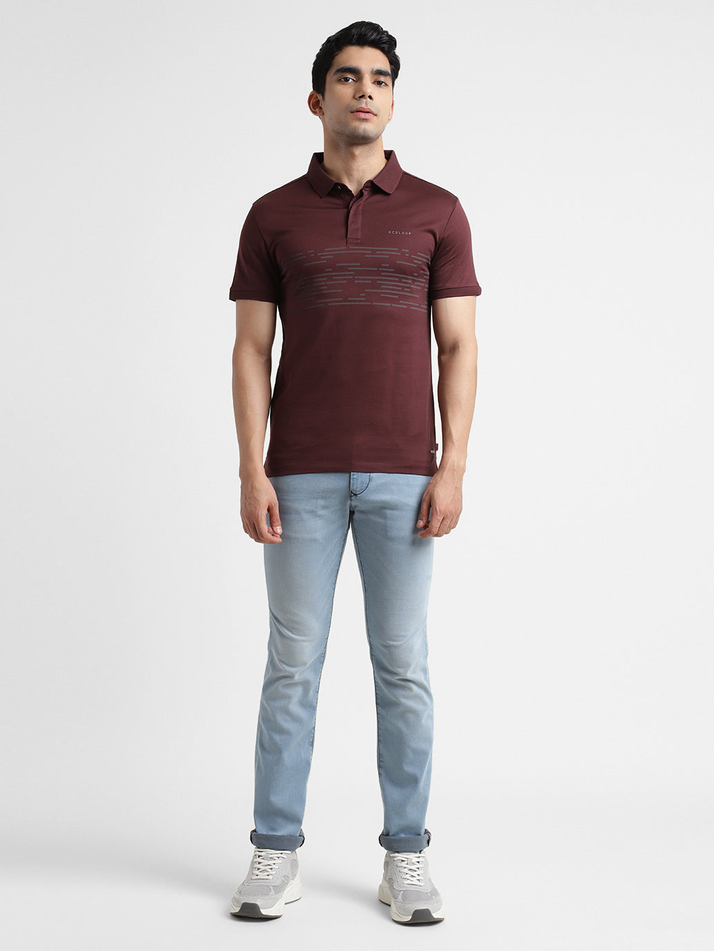 Men's Printed Polo T-shirt