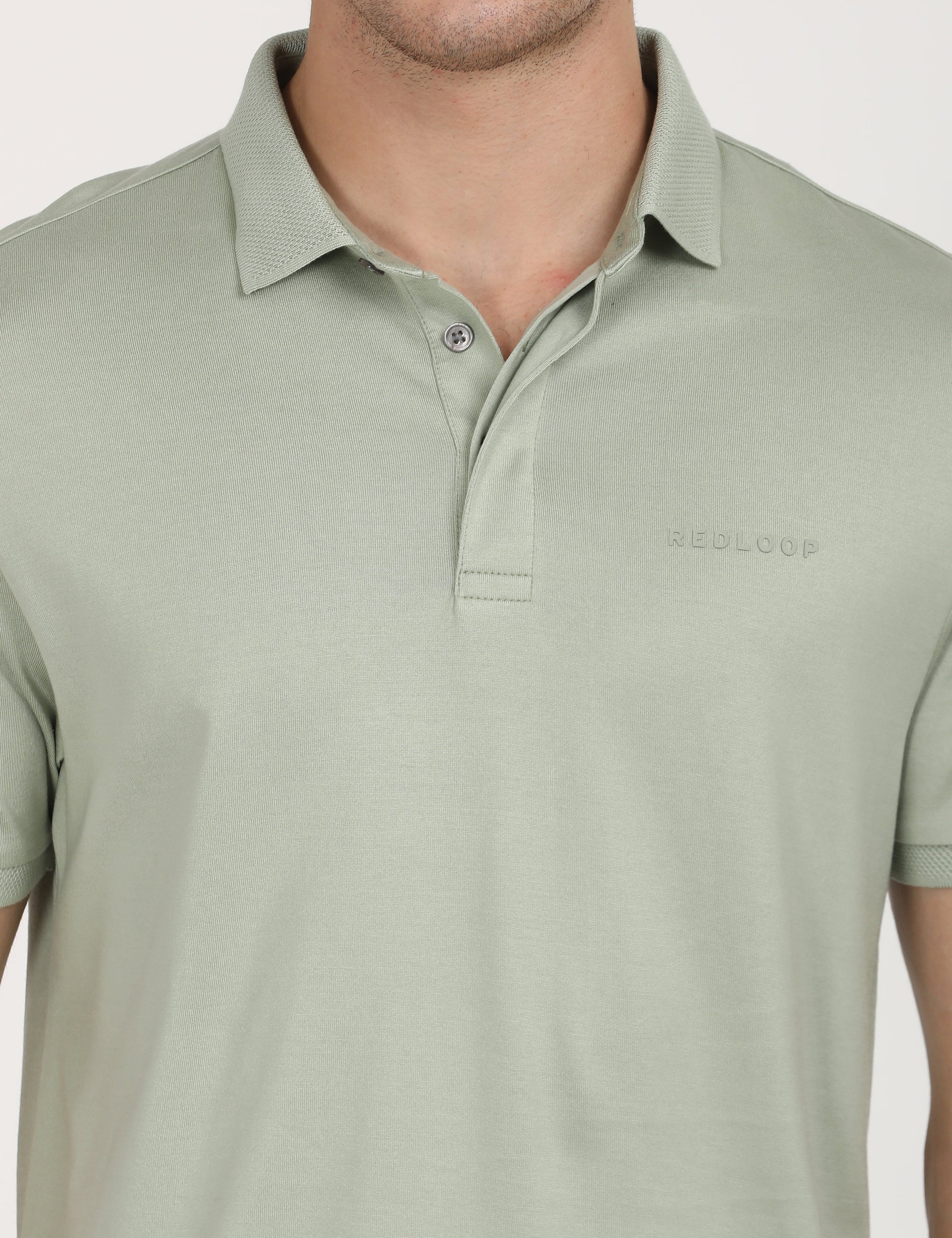 Men's Solid Slim Fit Polo T-Shirt