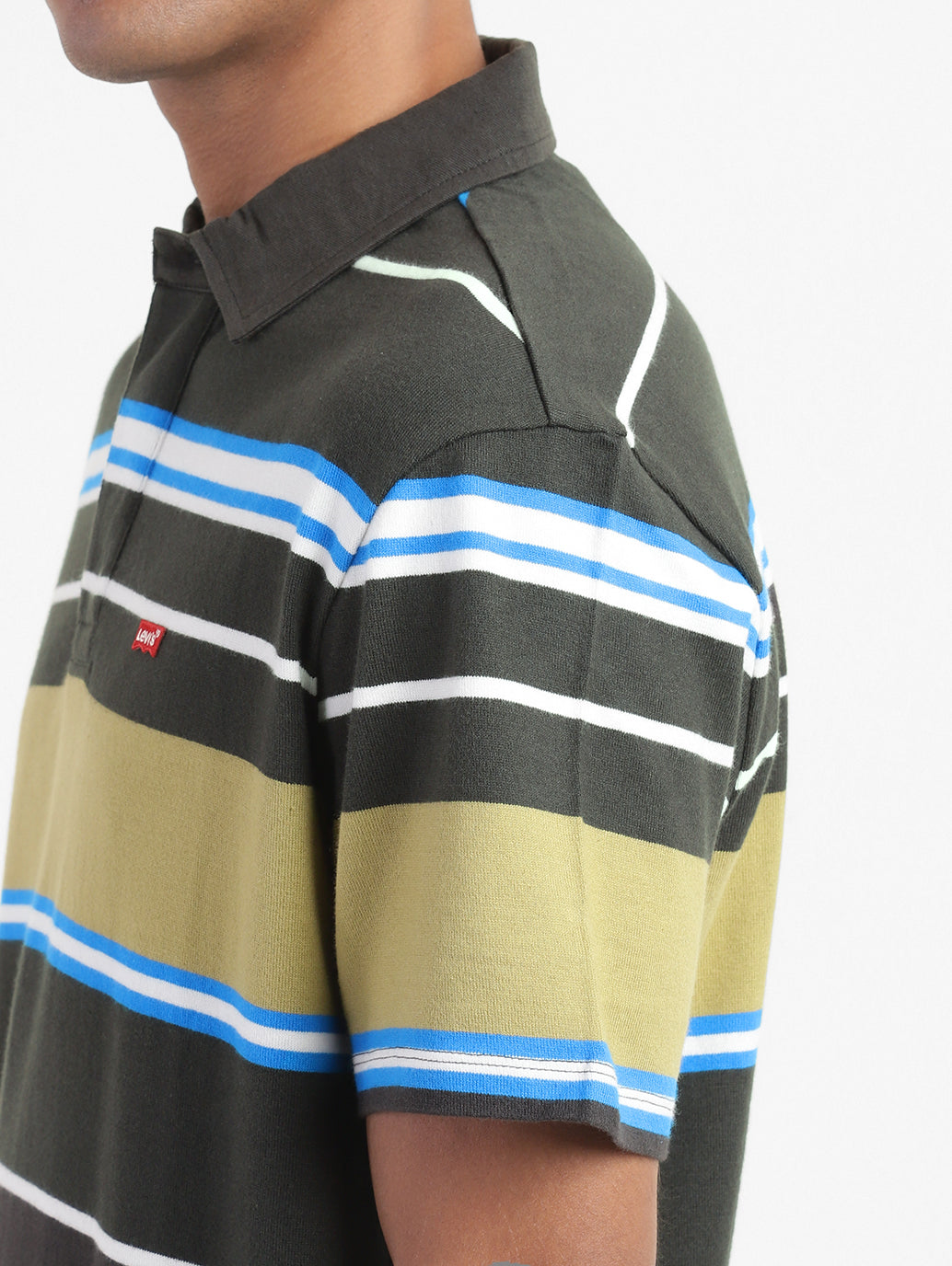 Men's Striped Polo T-shirt