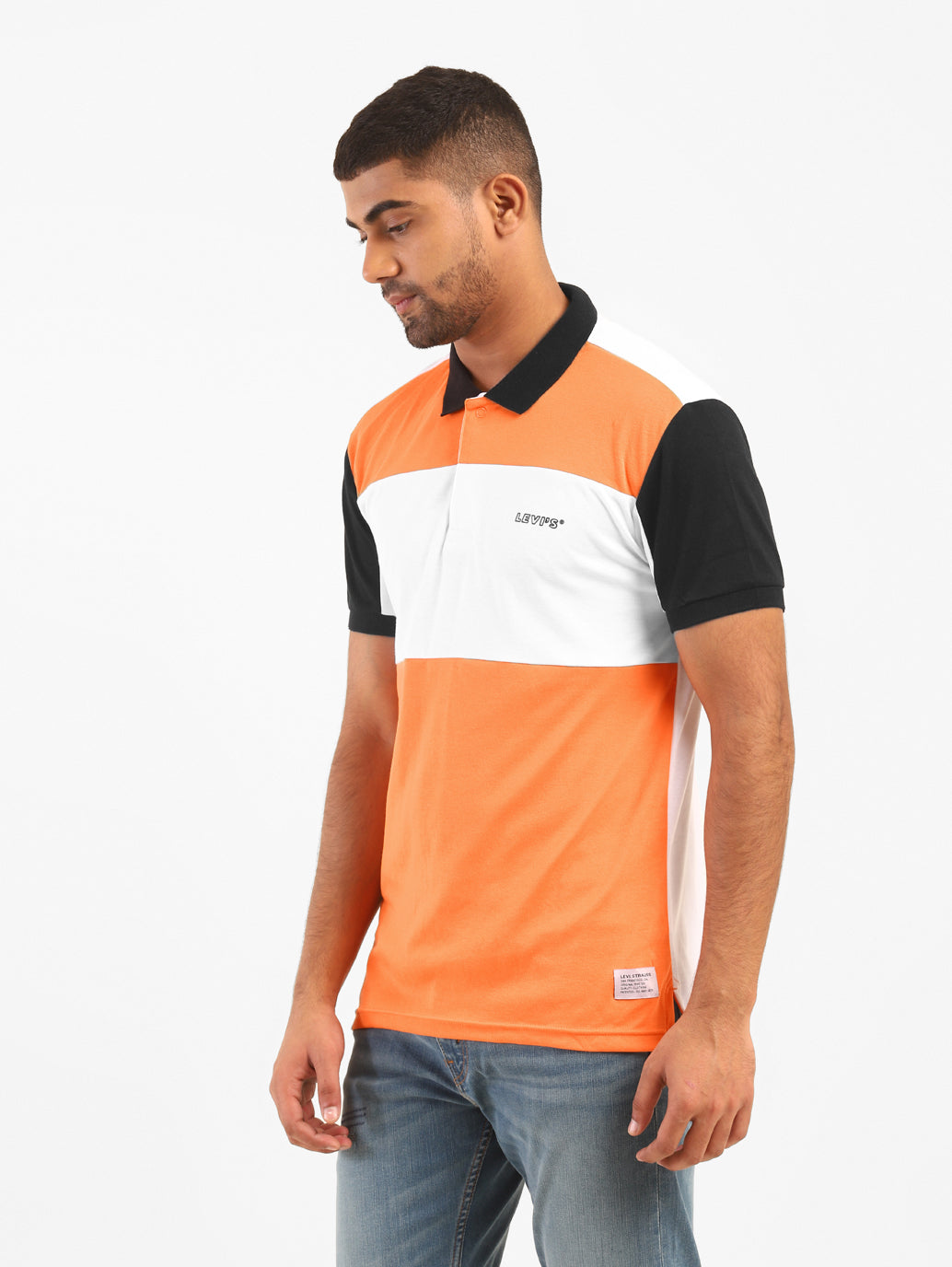 Men's Colorblock Polo T-shirt