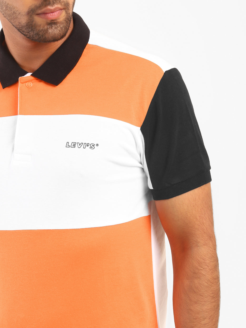 Men's Colorblock Polo T-shirt