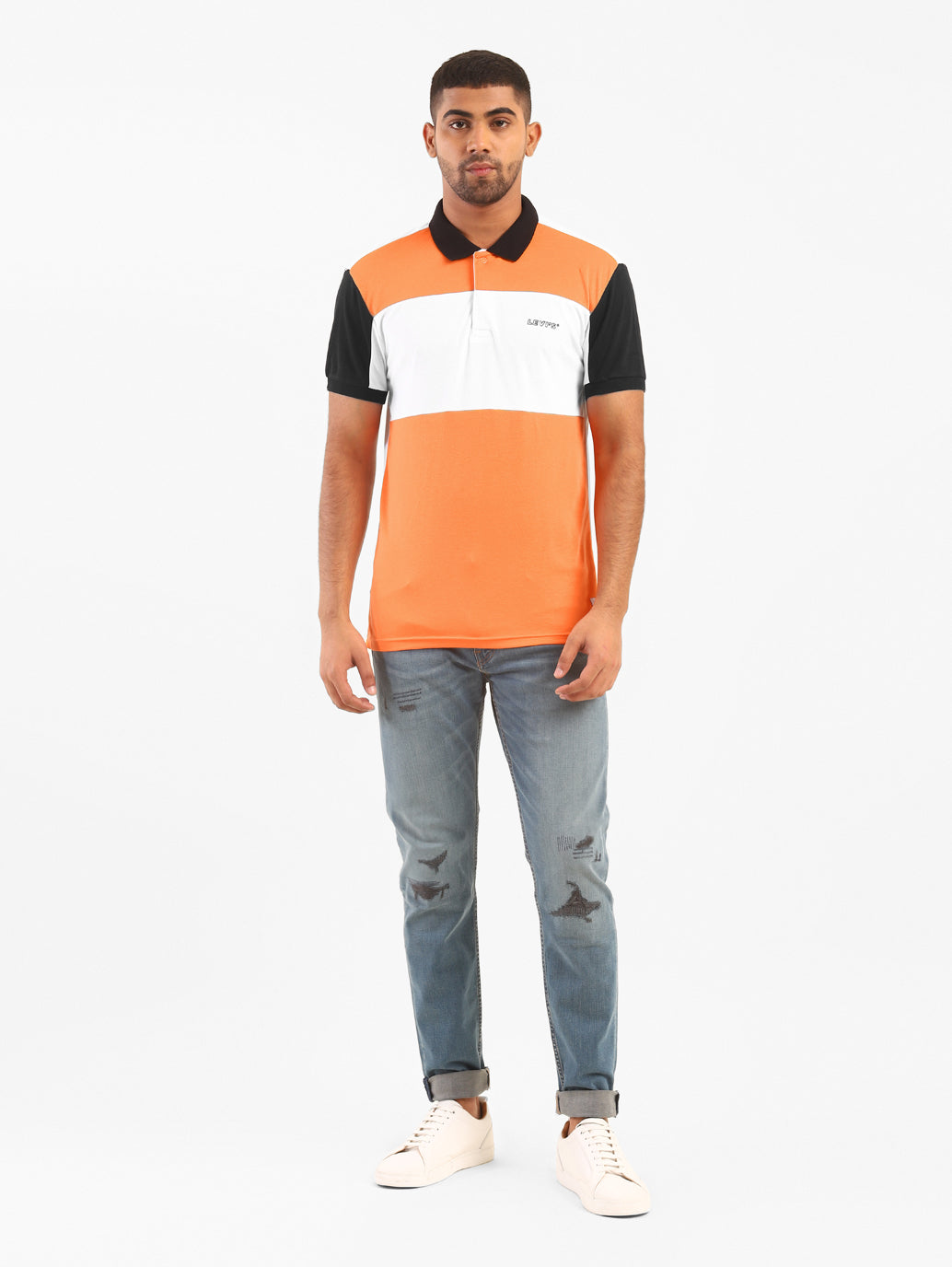Men's Colorblock Polo T-shirt