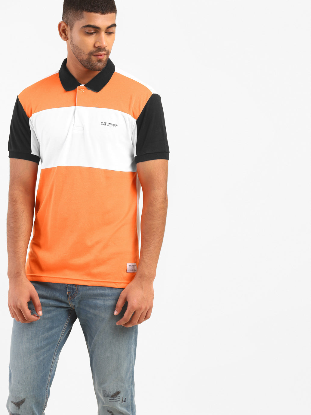 Men's Colorblock Polo T-shirt