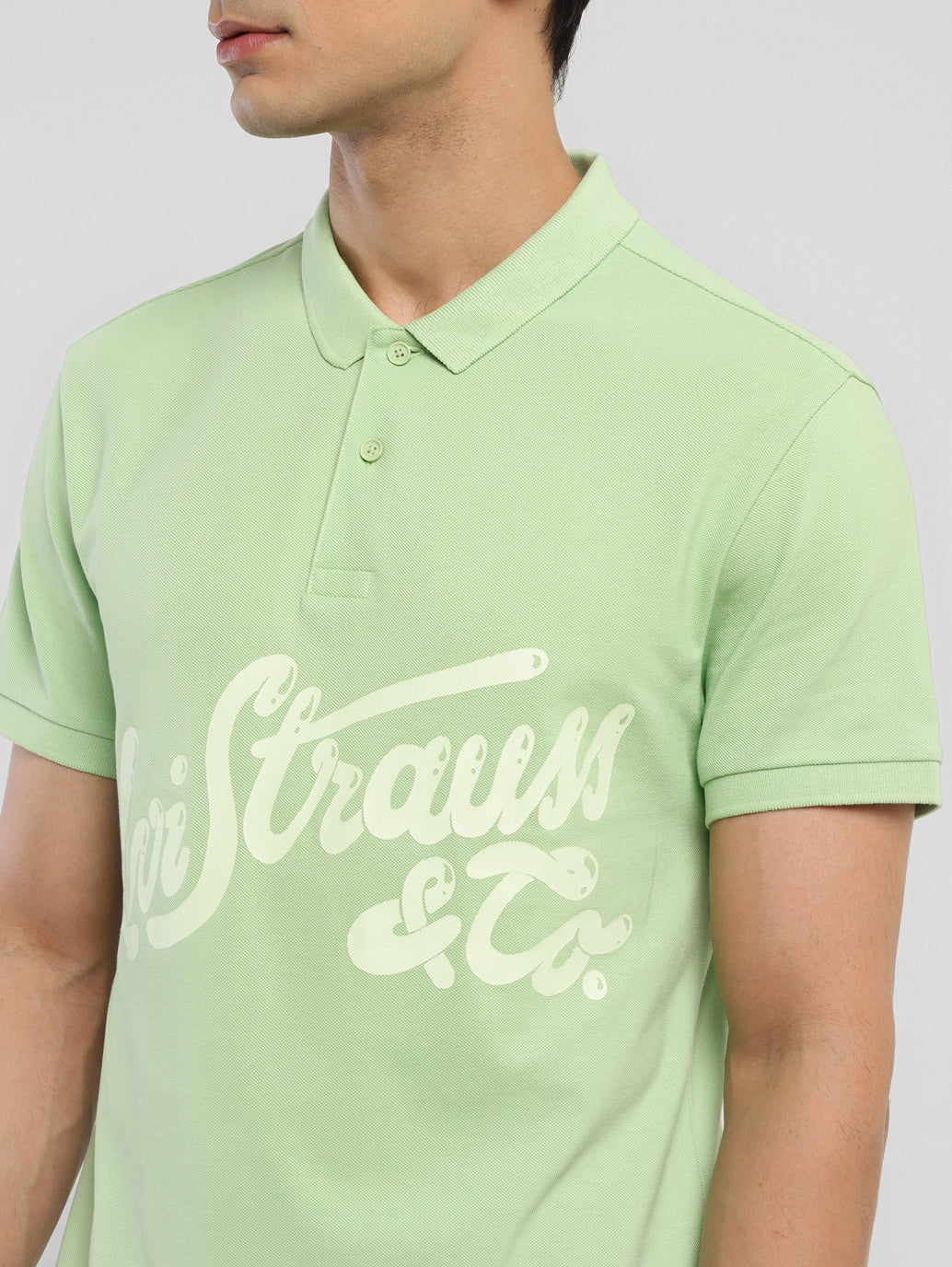 Men's Brand Logo Polo T-shirt
