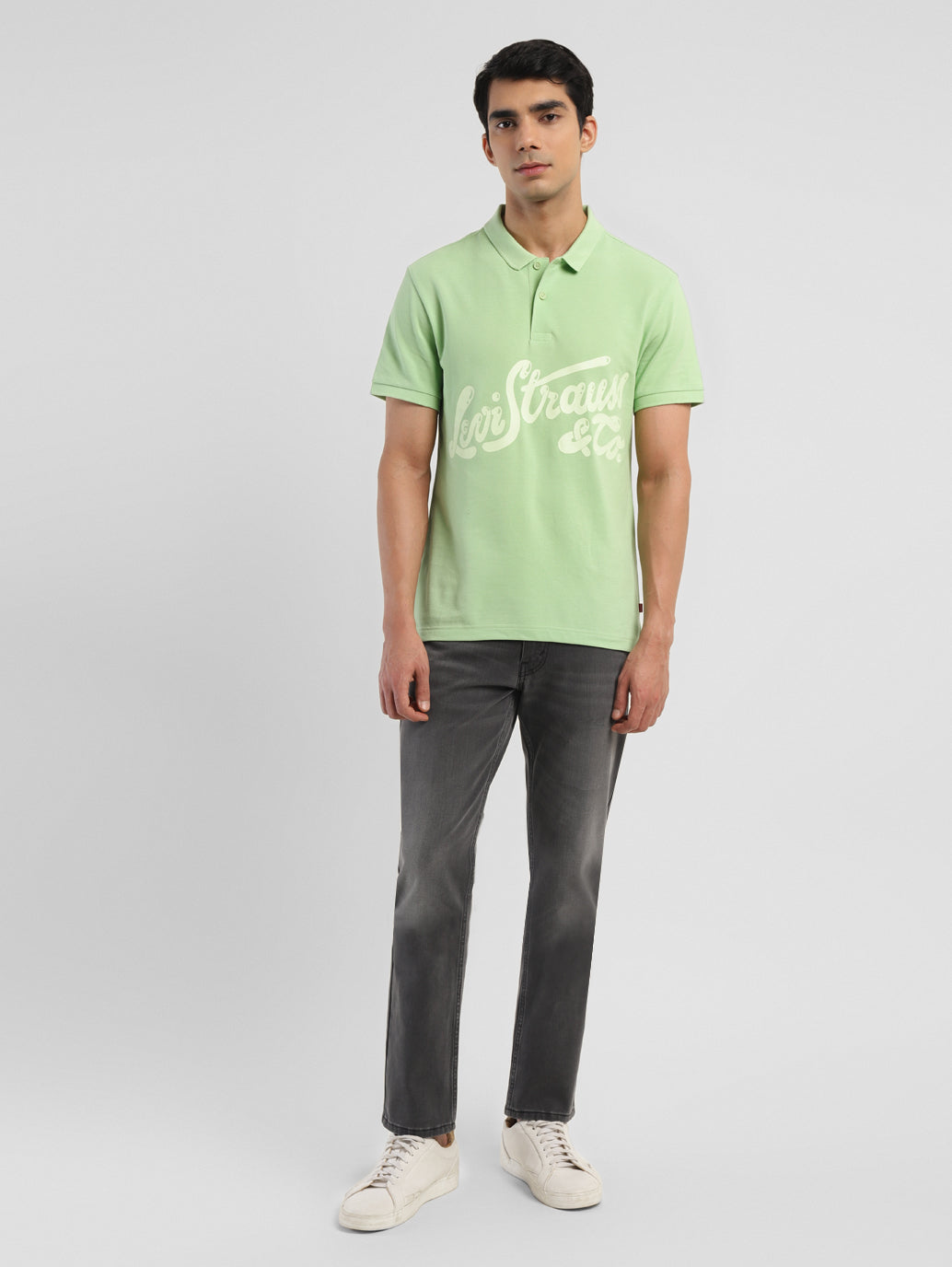 Men's Brand Logo Polo T-shirt