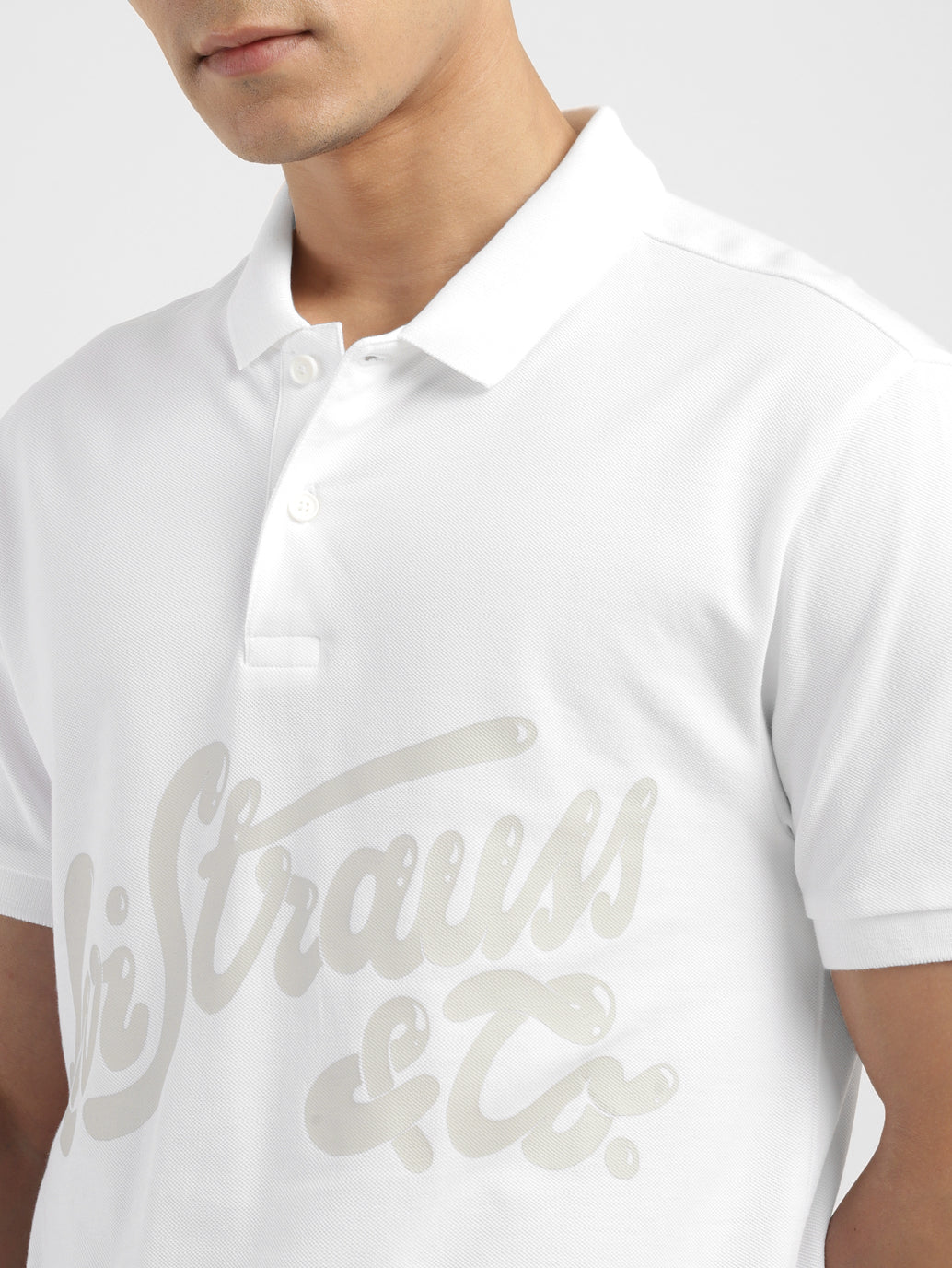 Men's Brand Logo Polo T-shirt