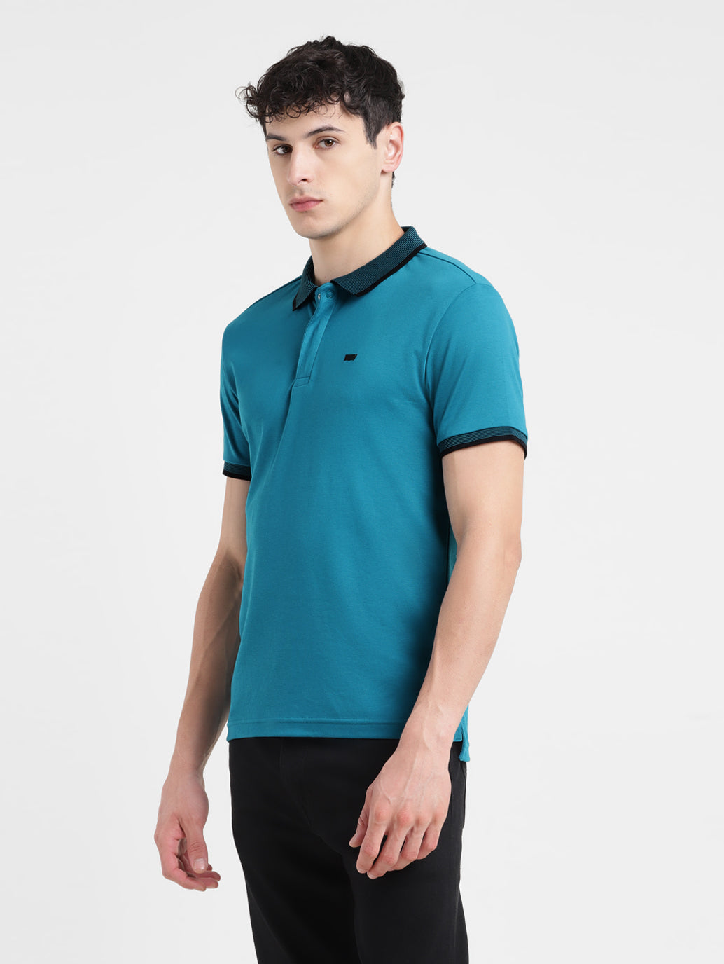 Men's Solid Polo T-shirt