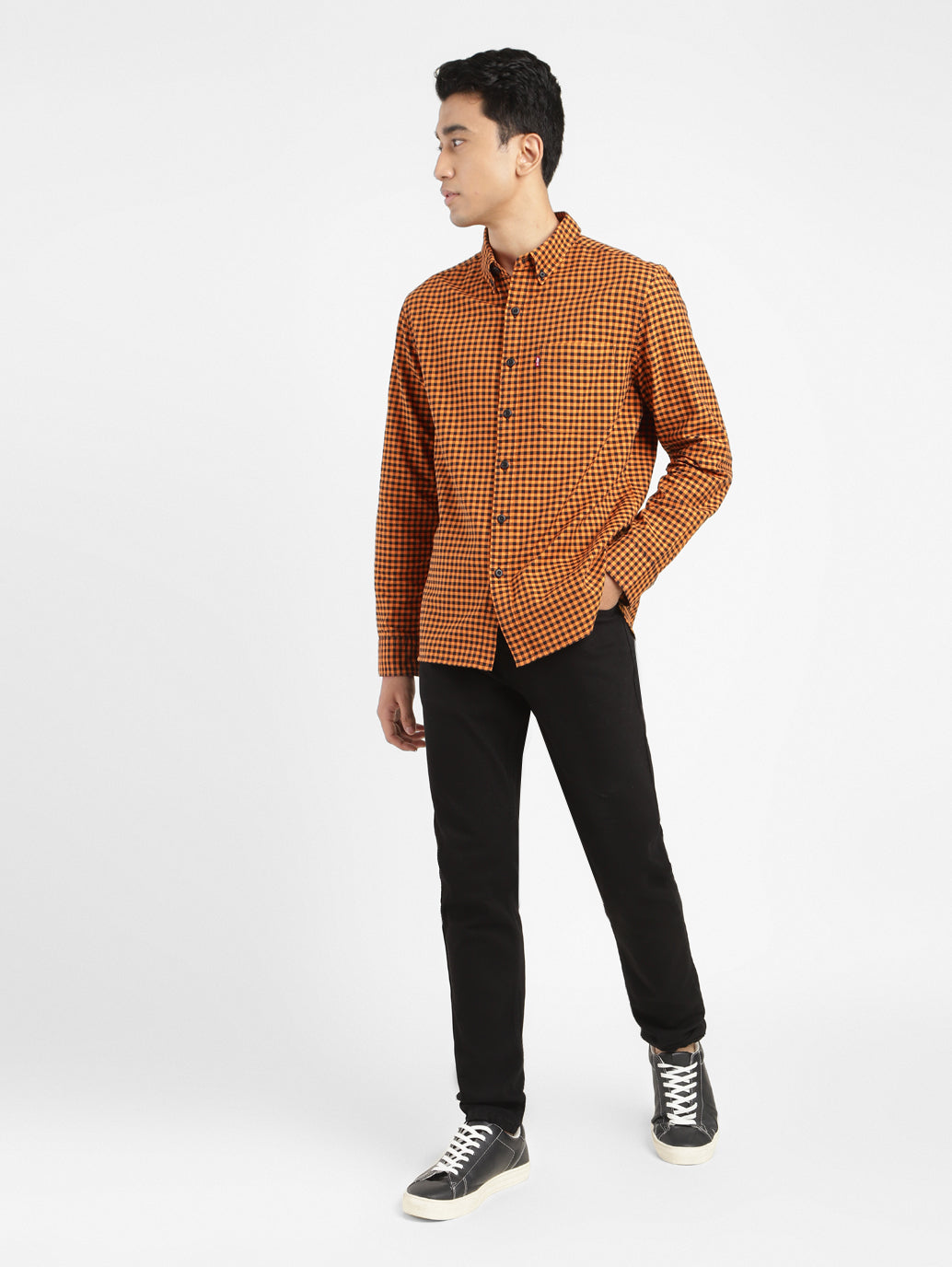 Men's Checkered Slim Fit Shirt