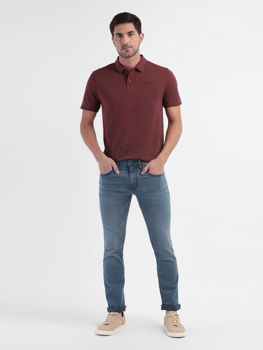 Men's Self Design Slim Fit T-shirt