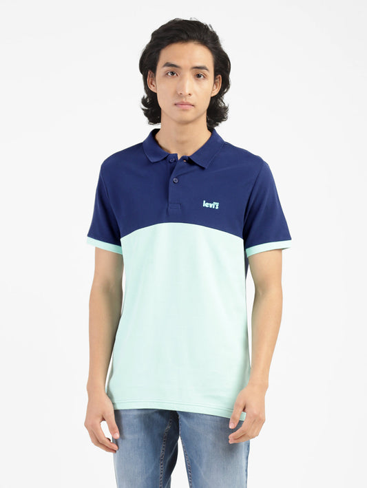 Men's Colorblock Polo T-shirt