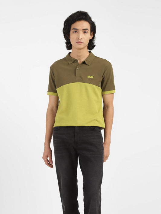 Men's Colorblock Polo T-shirt