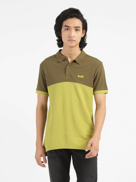Men's Colorblock Polo T-shirt